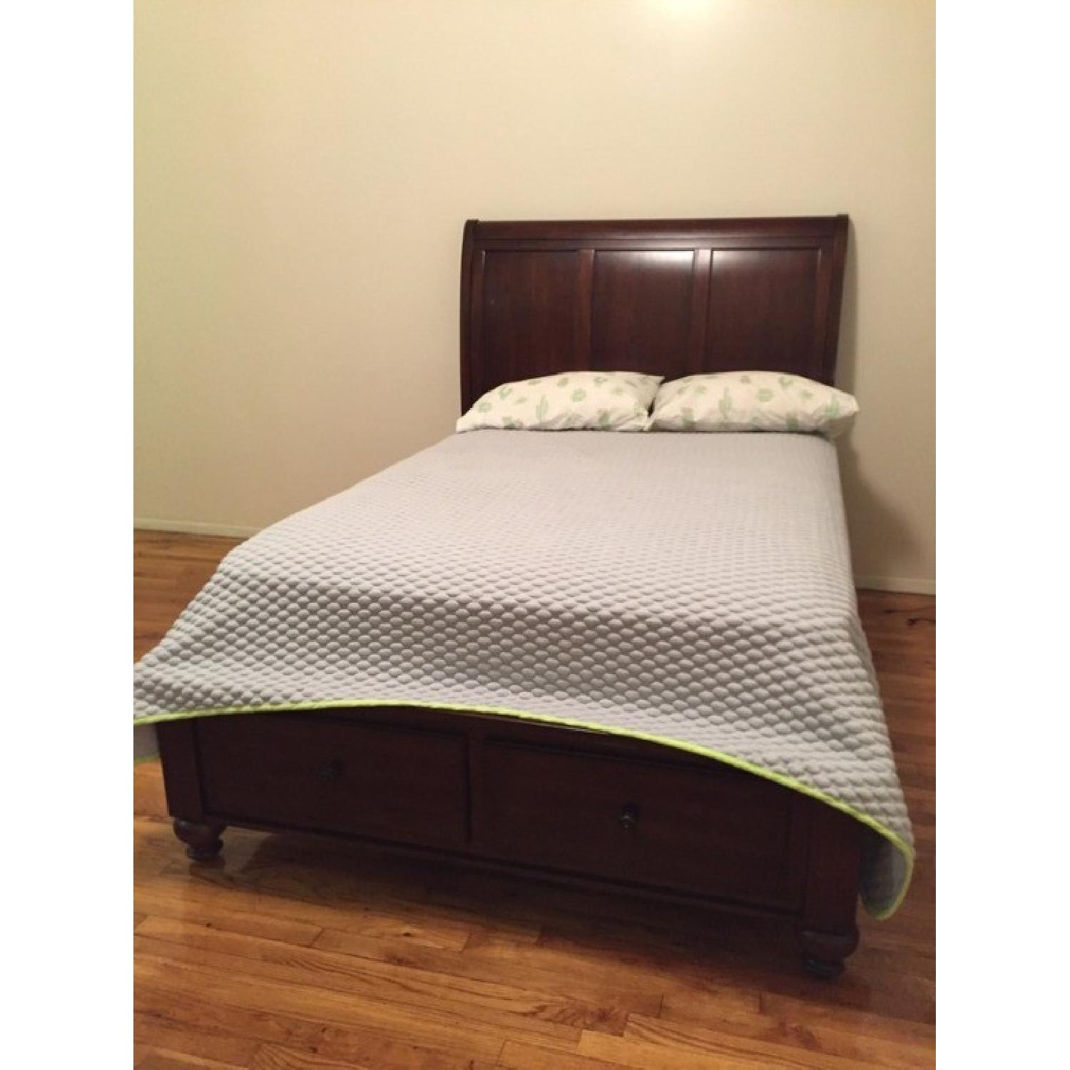 Bob's Chatham Cherry Brown Full Size Storage Bed - image-3