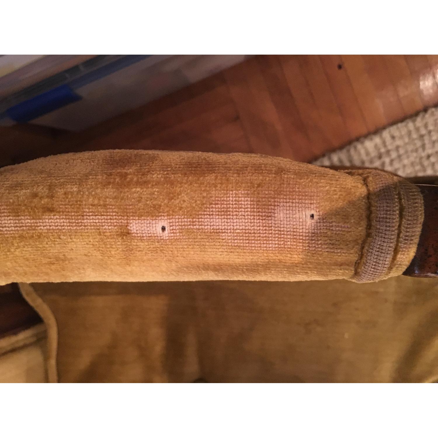 Vintage Gold Velvet Accent Chair - image-5