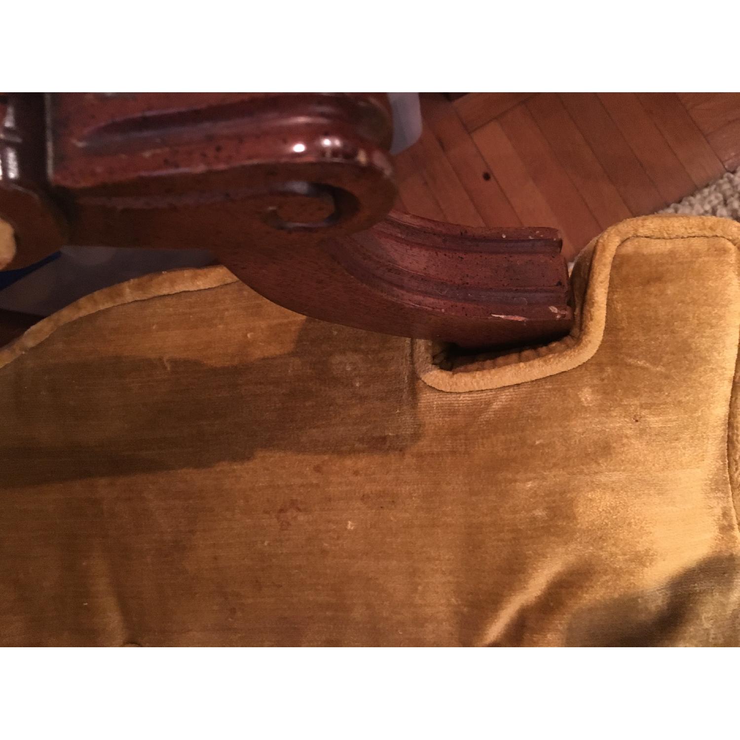 Vintage Gold Velvet Accent Chair - image-6