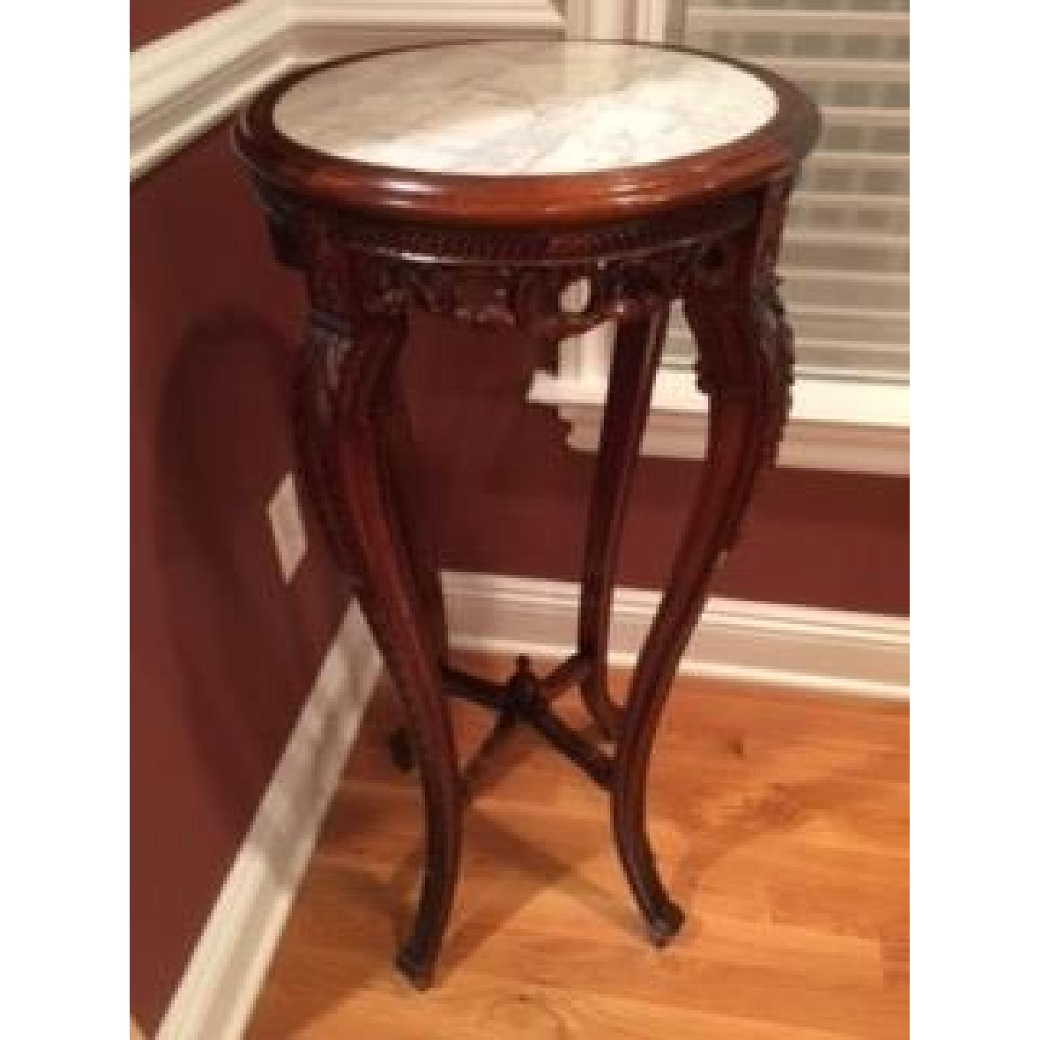 Vintage Wood Plant Stand - image-2