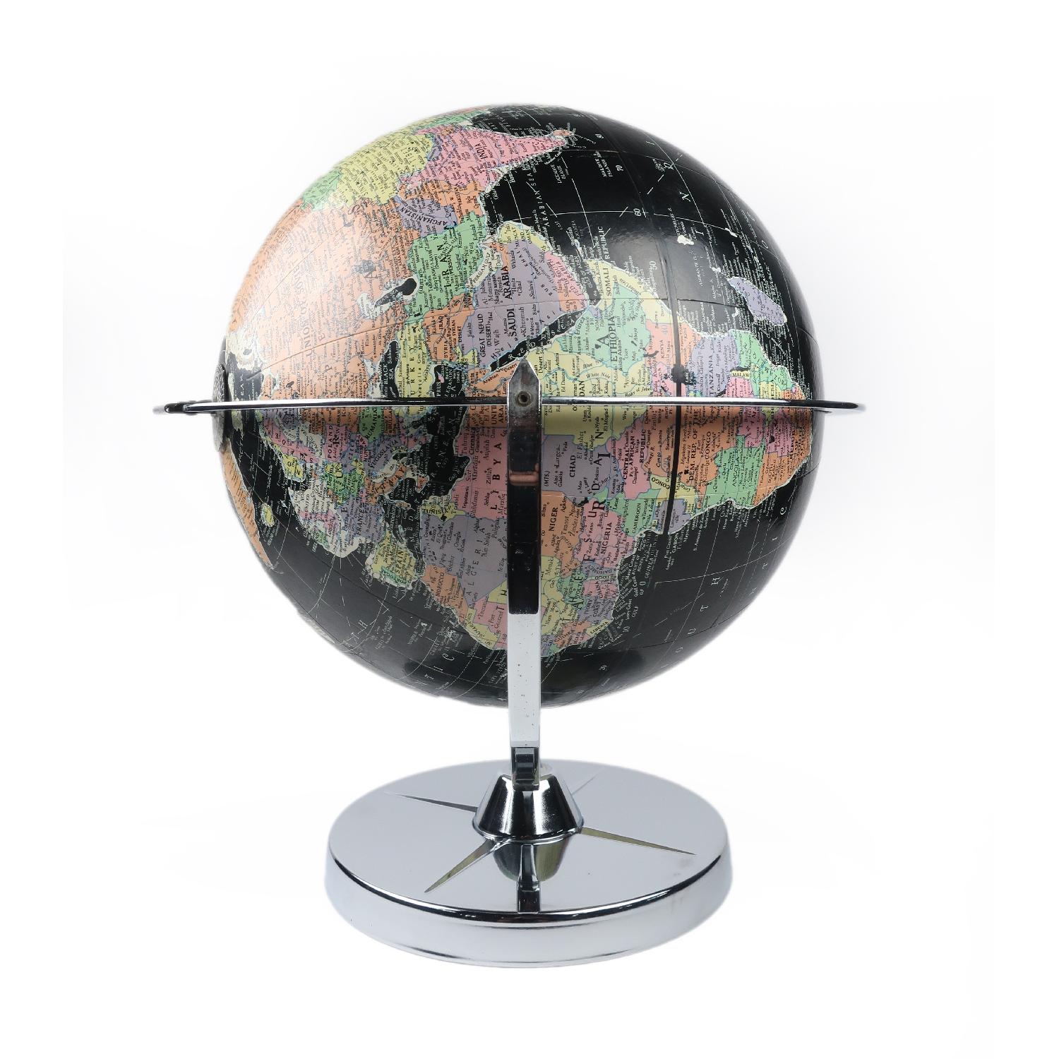 Vintage Encyclopedia Britannica Black Globe - image-3