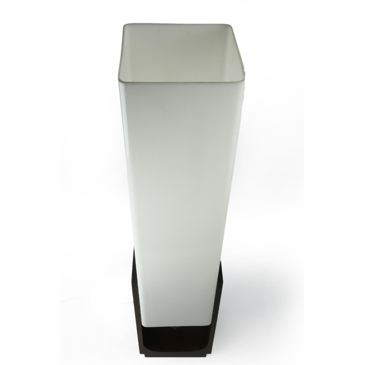 Vintage Tall Wood & Acrylic Table Lamp - image-6