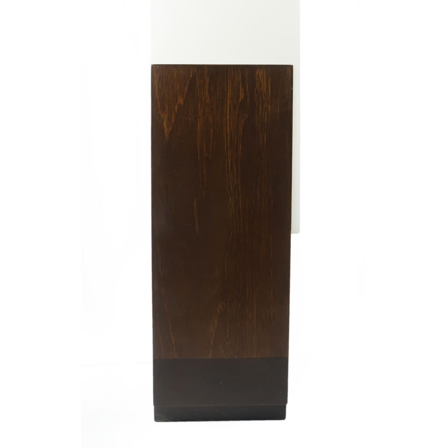 Vintage Tall Wood & Acrylic Table Lamp - image-8