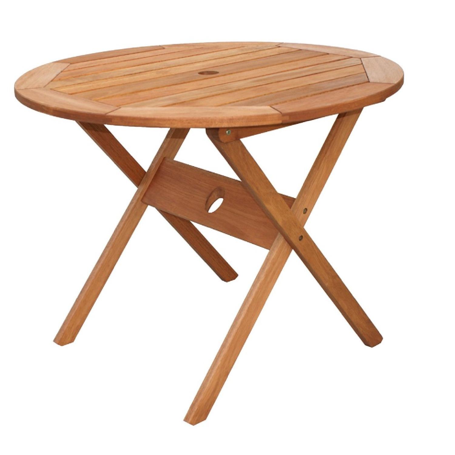 Amazonia Outdoor Bistro Folding Eucalyptus Table AptDeco