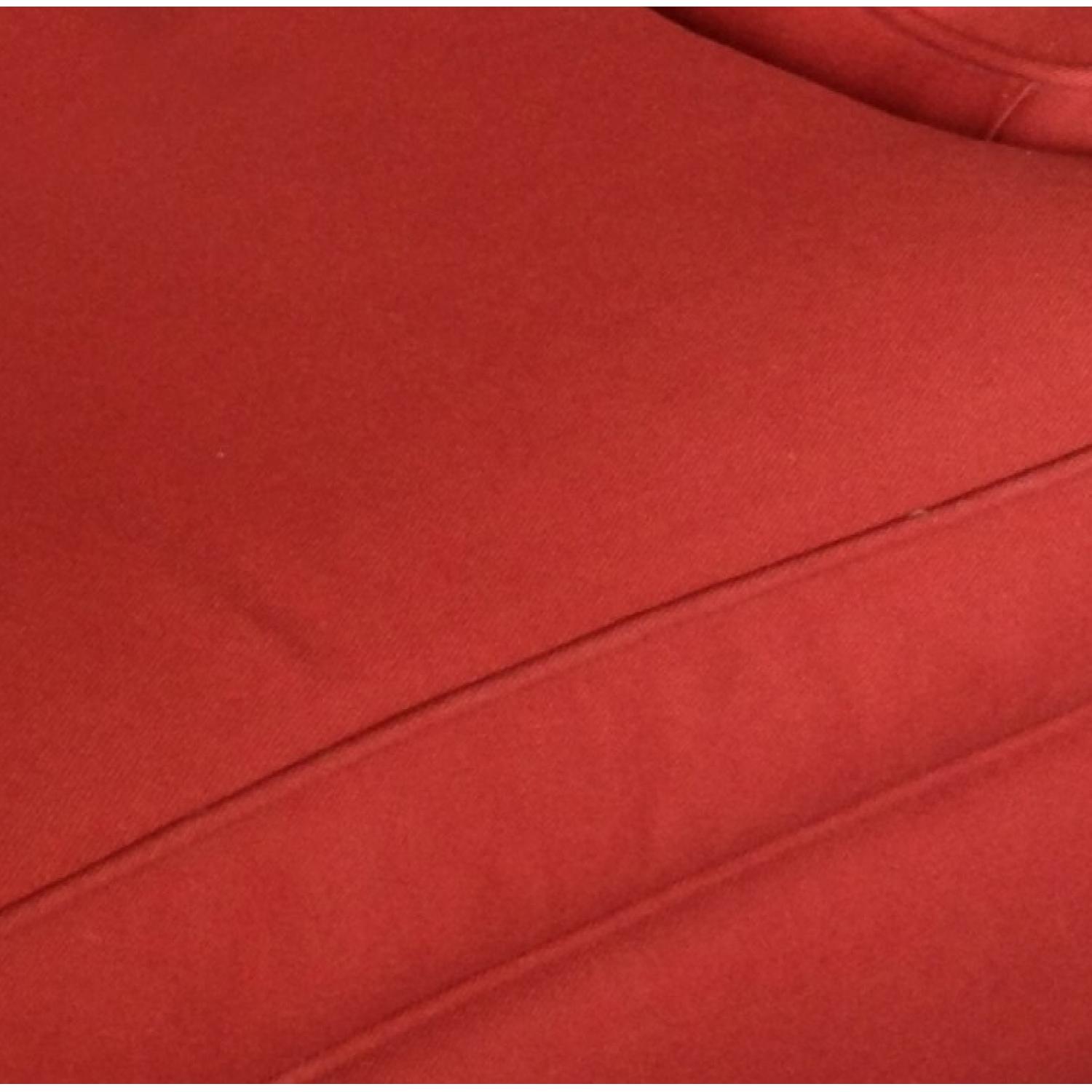 Pottery Barn Red Gramercy Wingback Chair - image-1