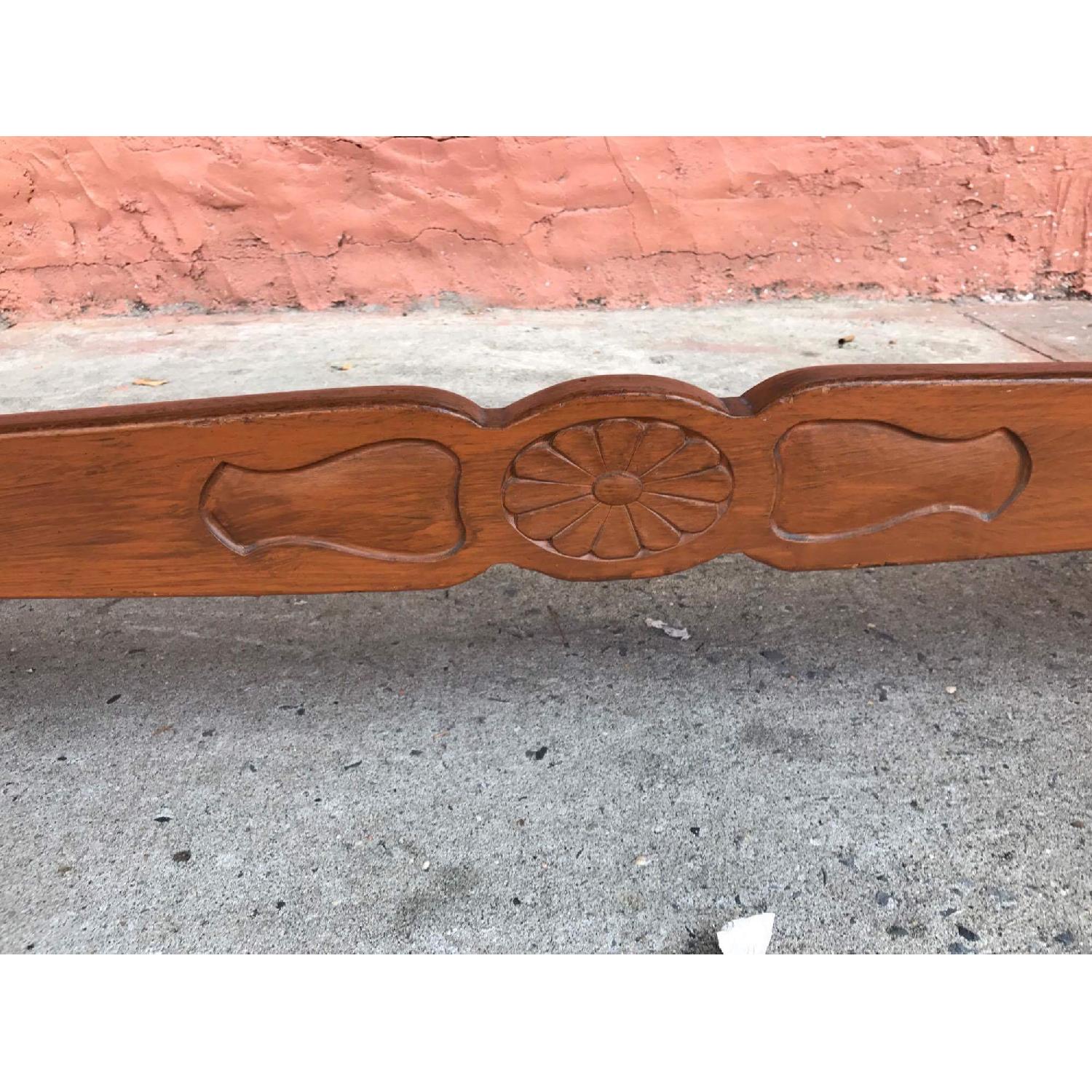 Antique 1930s Wood Side Table - image-12