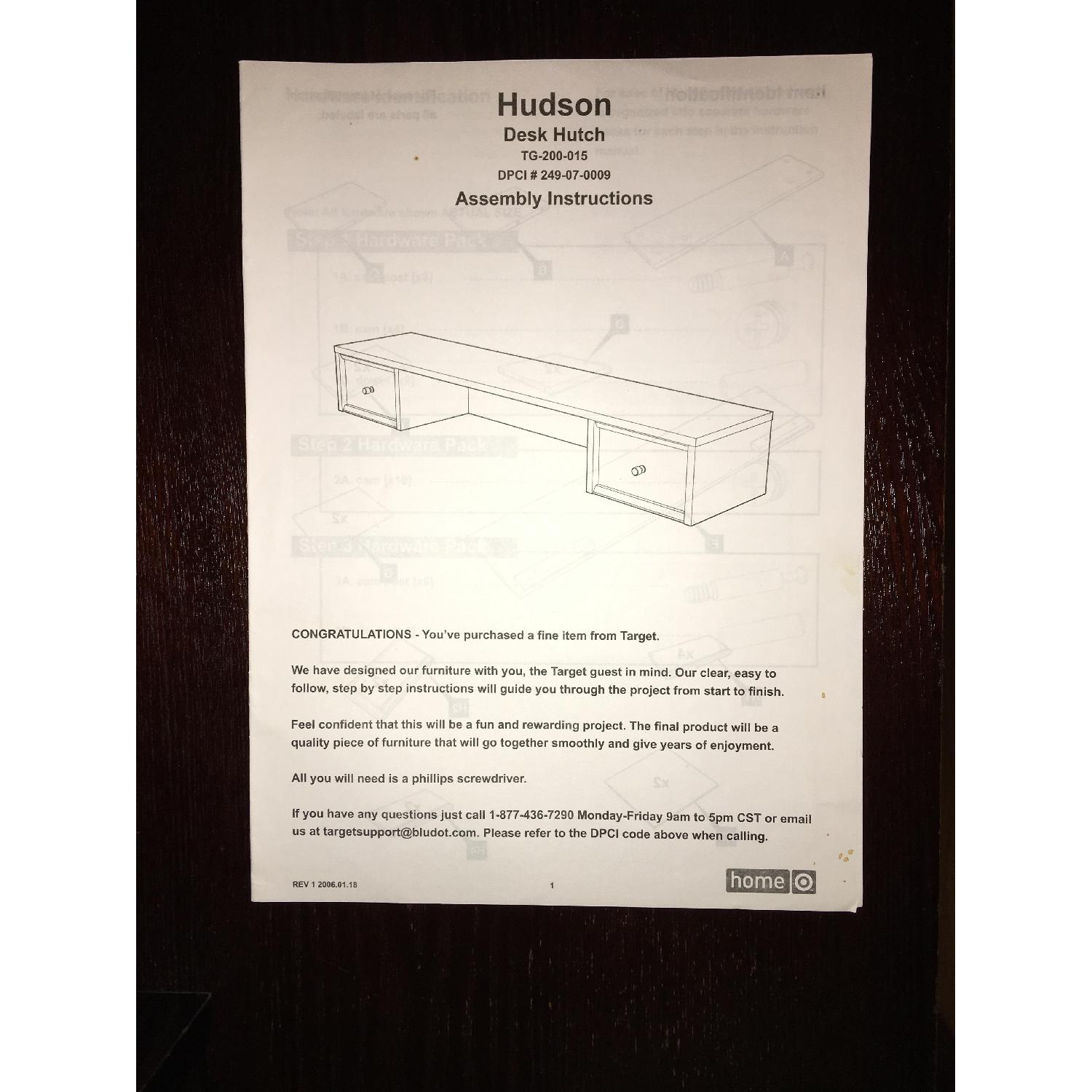 Hudson Furniture Computer Desk & Hutch - image-10