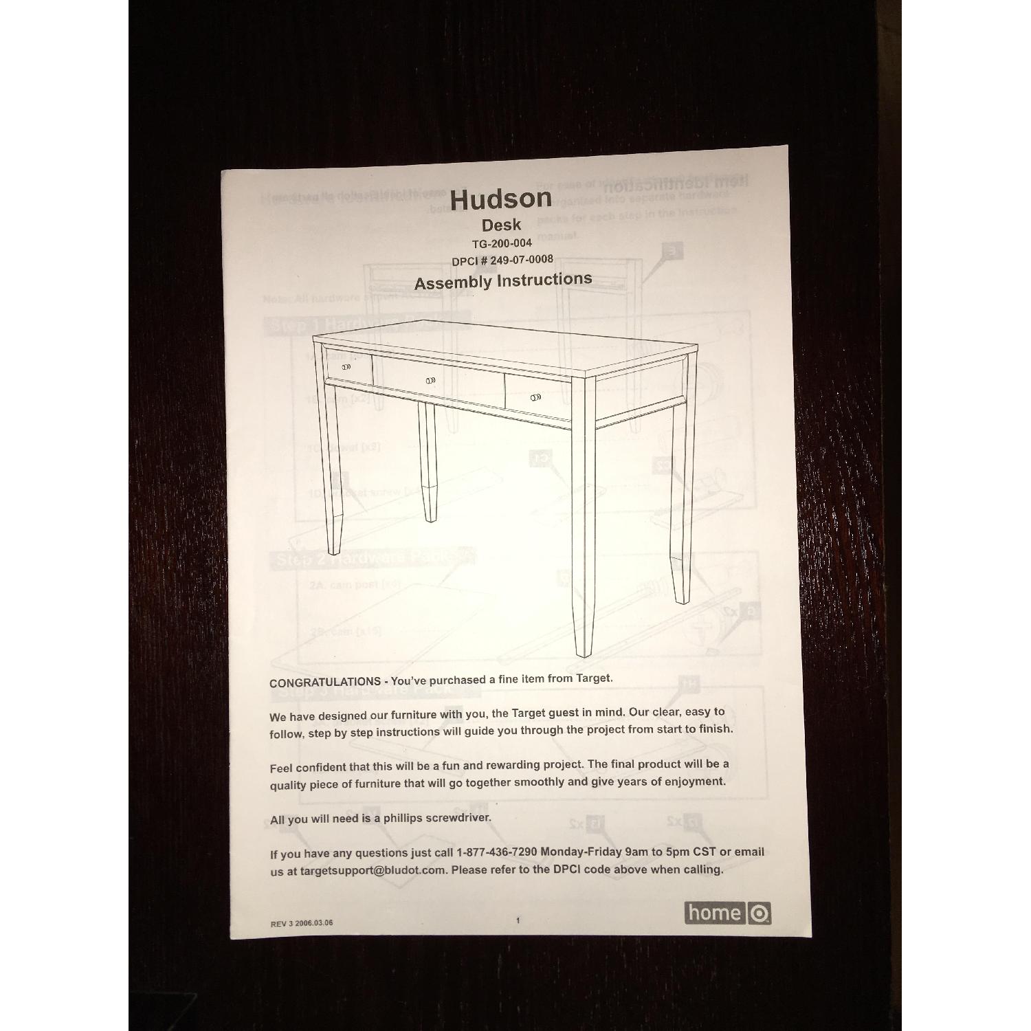 Hudson Furniture Computer Desk & Hutch - image-11