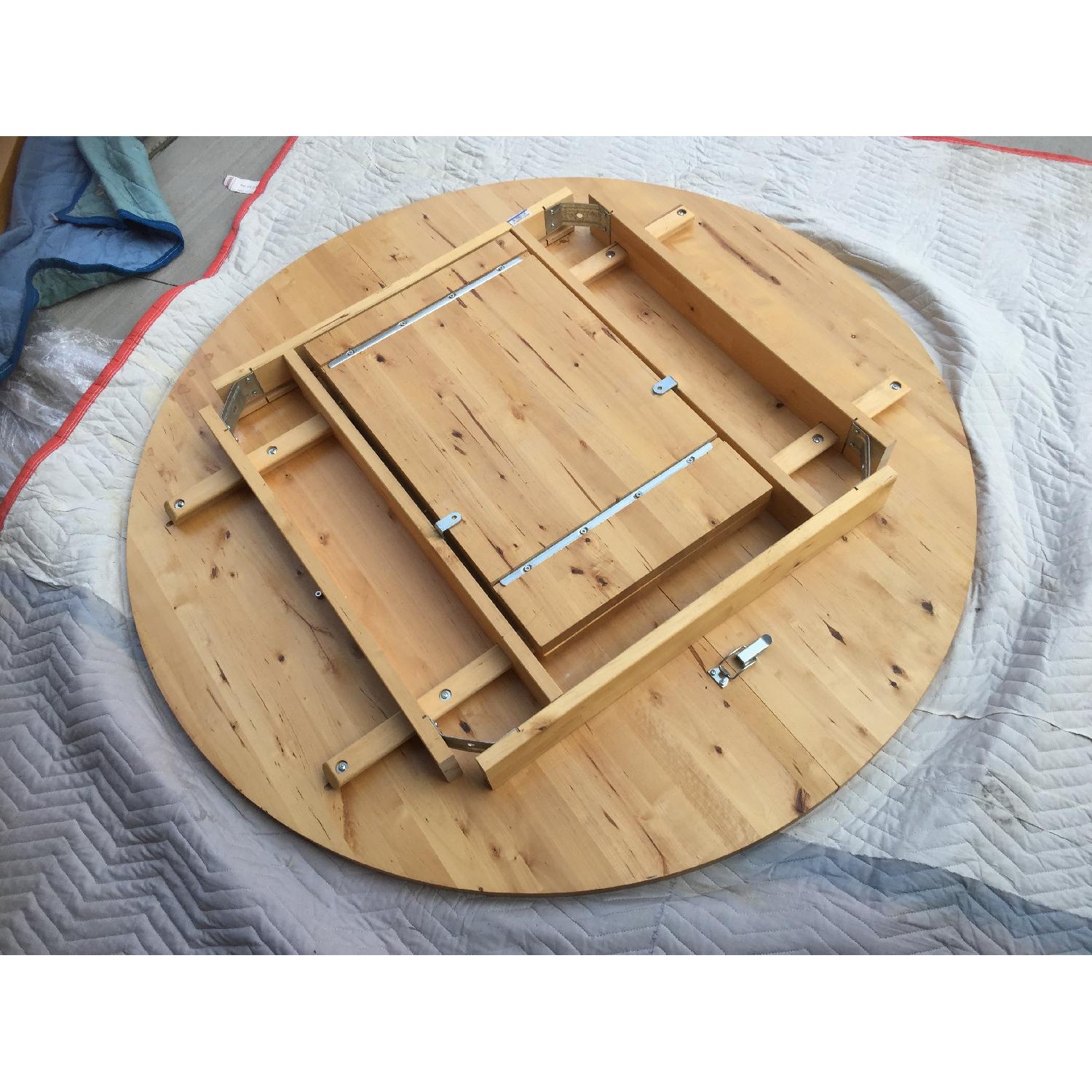 Ikea Solid Wood Extendable Dining Table in Light Beech - image-2