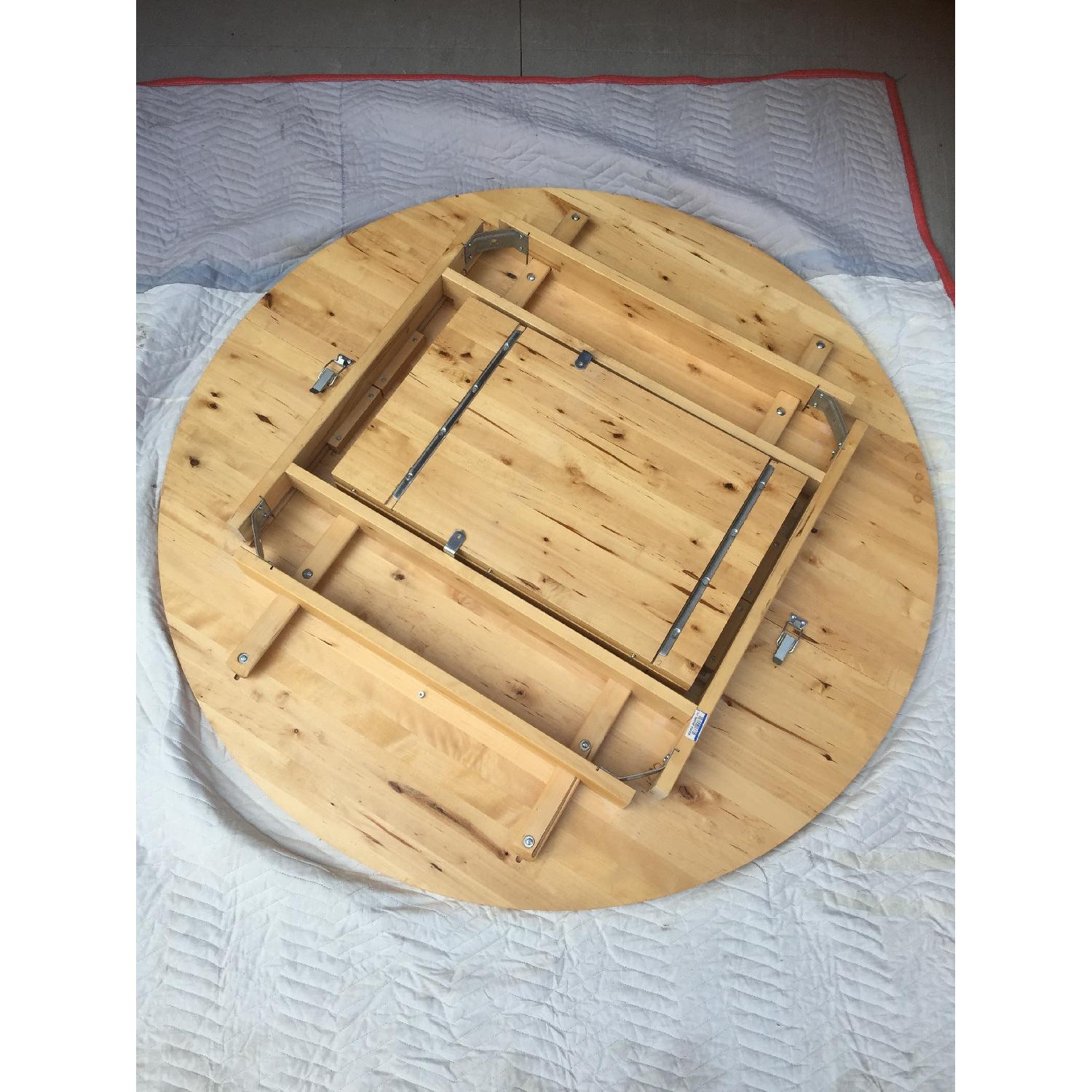 Ikea Solid Wood Extendable Dining Table in Light Beech - image-9