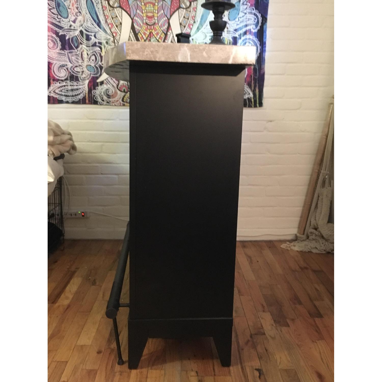 Bob's Stone Top Bar Cabinet w/ 2 Stools - image-3