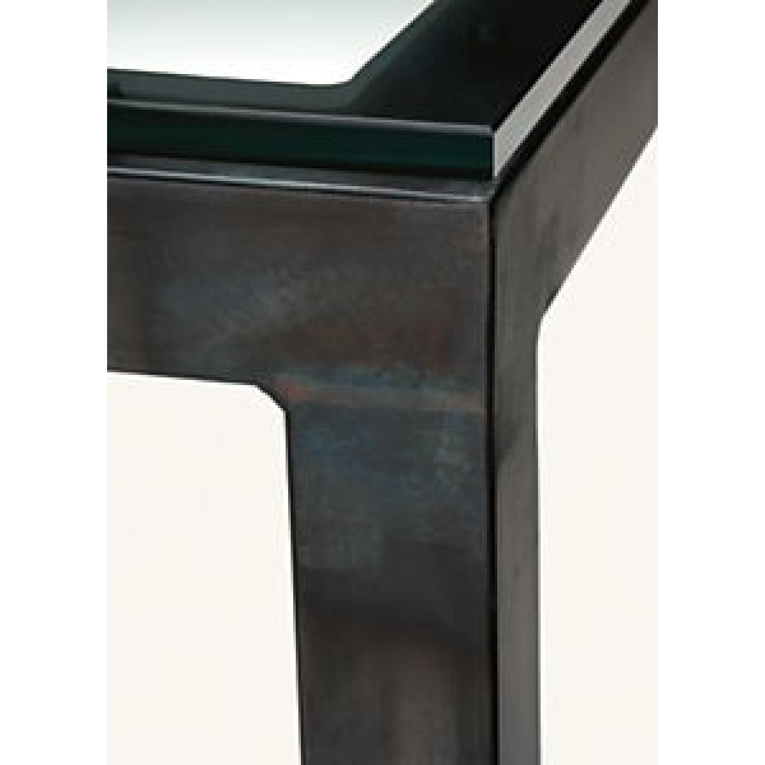 Room & Board Parsons Glass Top Dining Table - image-1