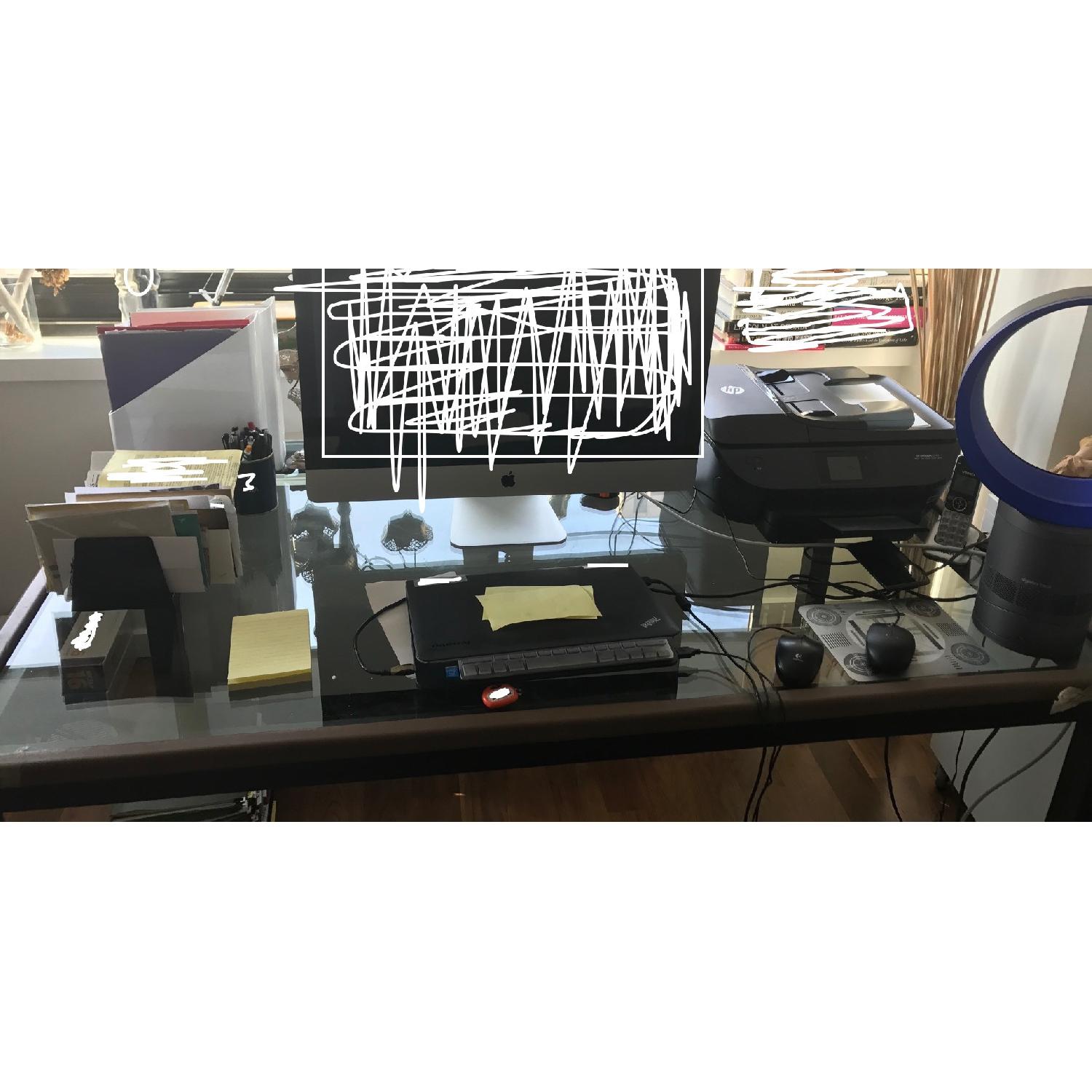 Room & Board Parsons Glass Top Dining Table - image-3