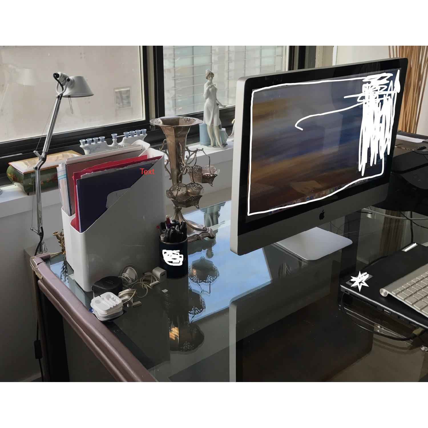 Room & Board Parsons Glass Top Dining Table - image-4