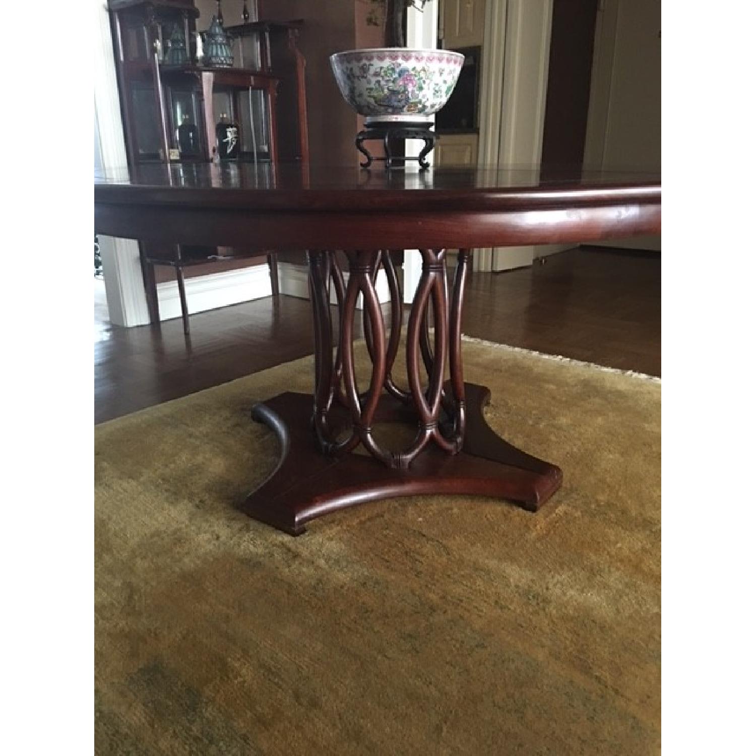 Solid Wood Round Expandable Dining Table - image-4