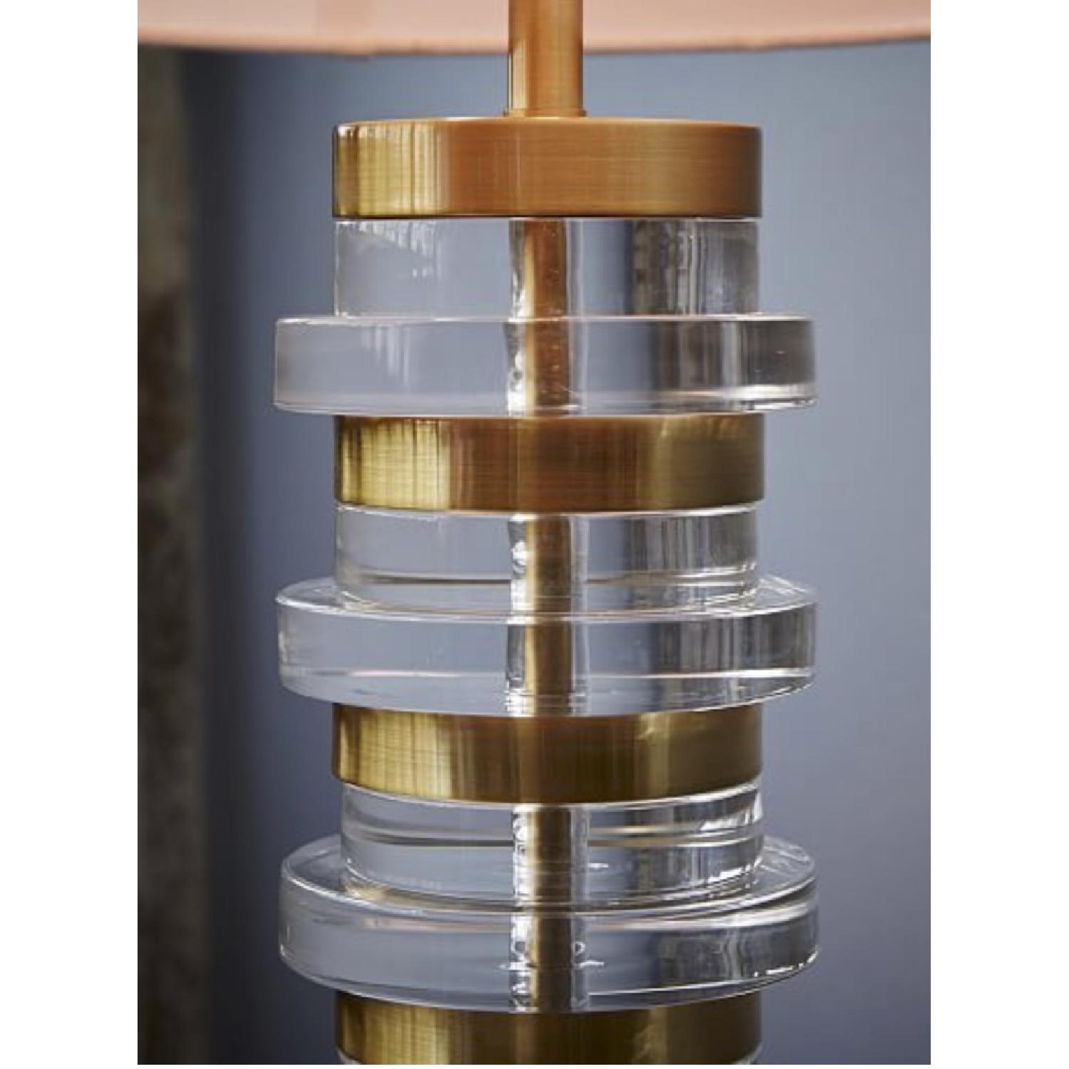 West Elm Clear Disc Table Lamp - image-2