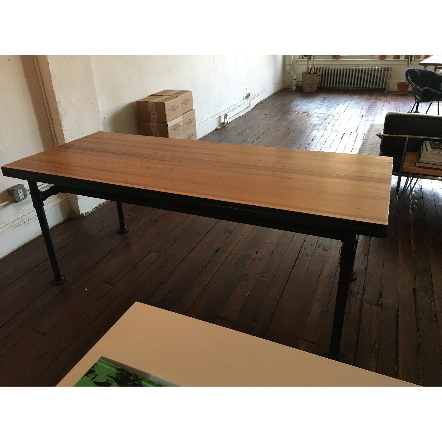 Reclaimed Bronx Bowling Alley Dining Table - image-4