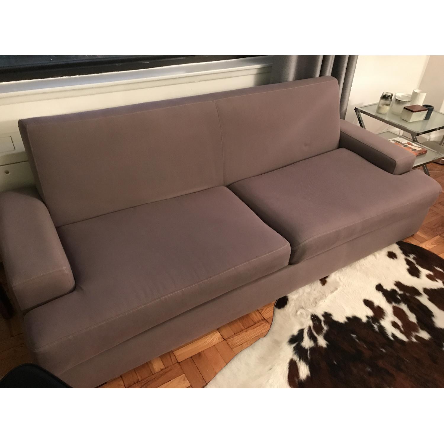 West Elm Grey Fabric Sofa - image-2