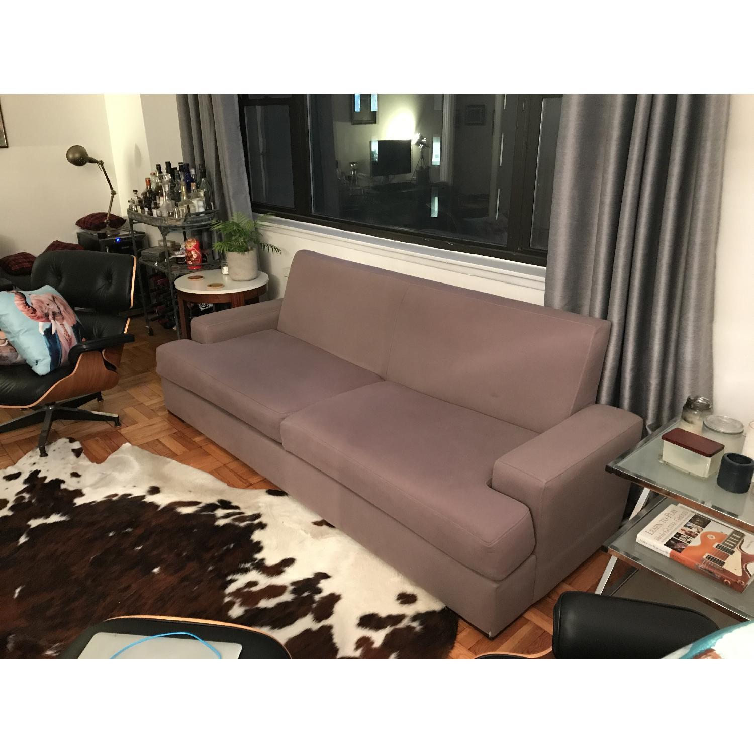 West Elm Grey Fabric Sofa - image-3