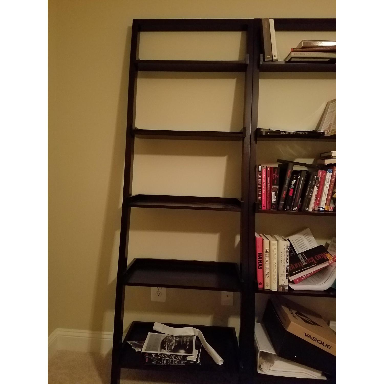 Crate & Barrel Sawyer Standing Bookcase w/ Desk AptDeco