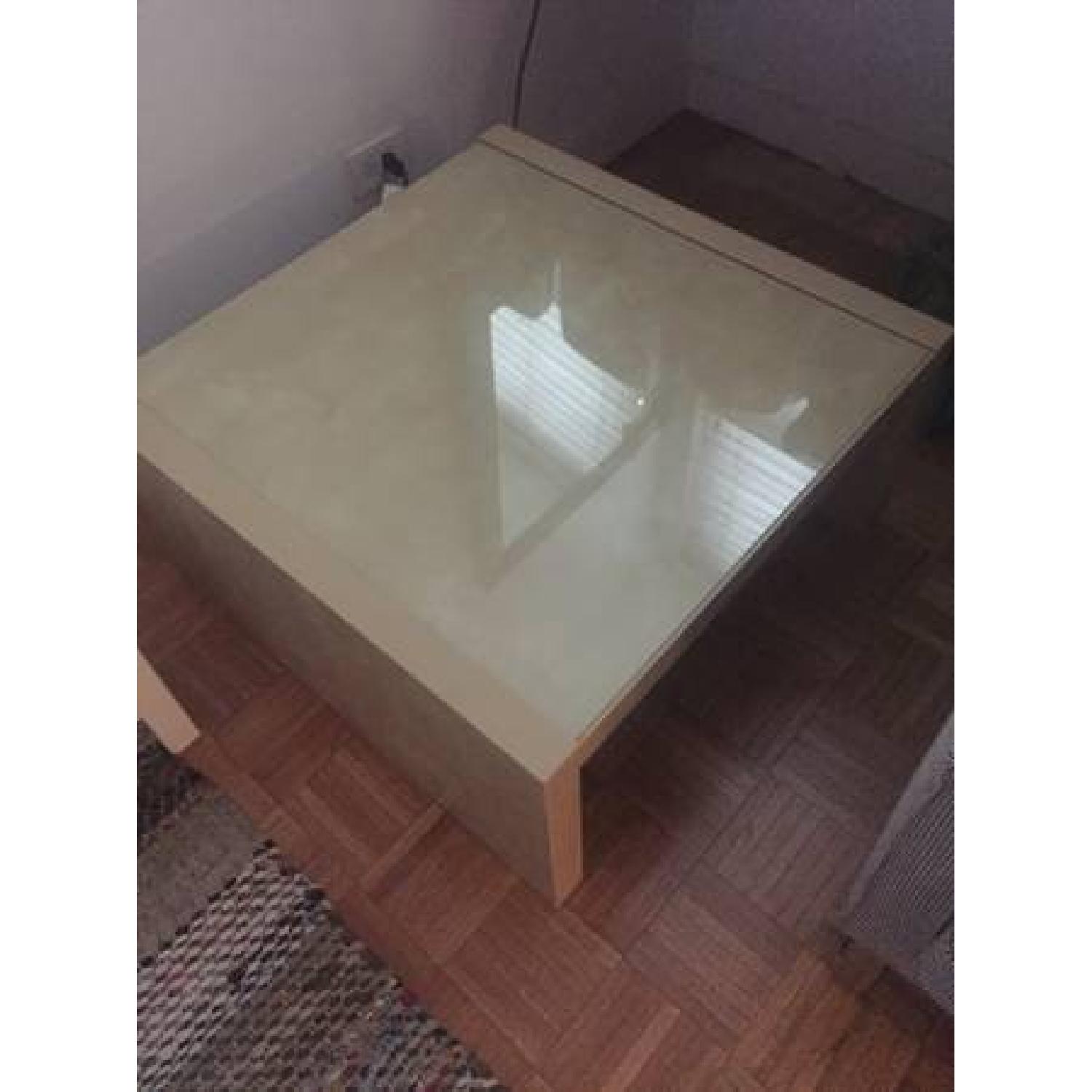 Ikea Pine & Glass Coffee Table - image-2