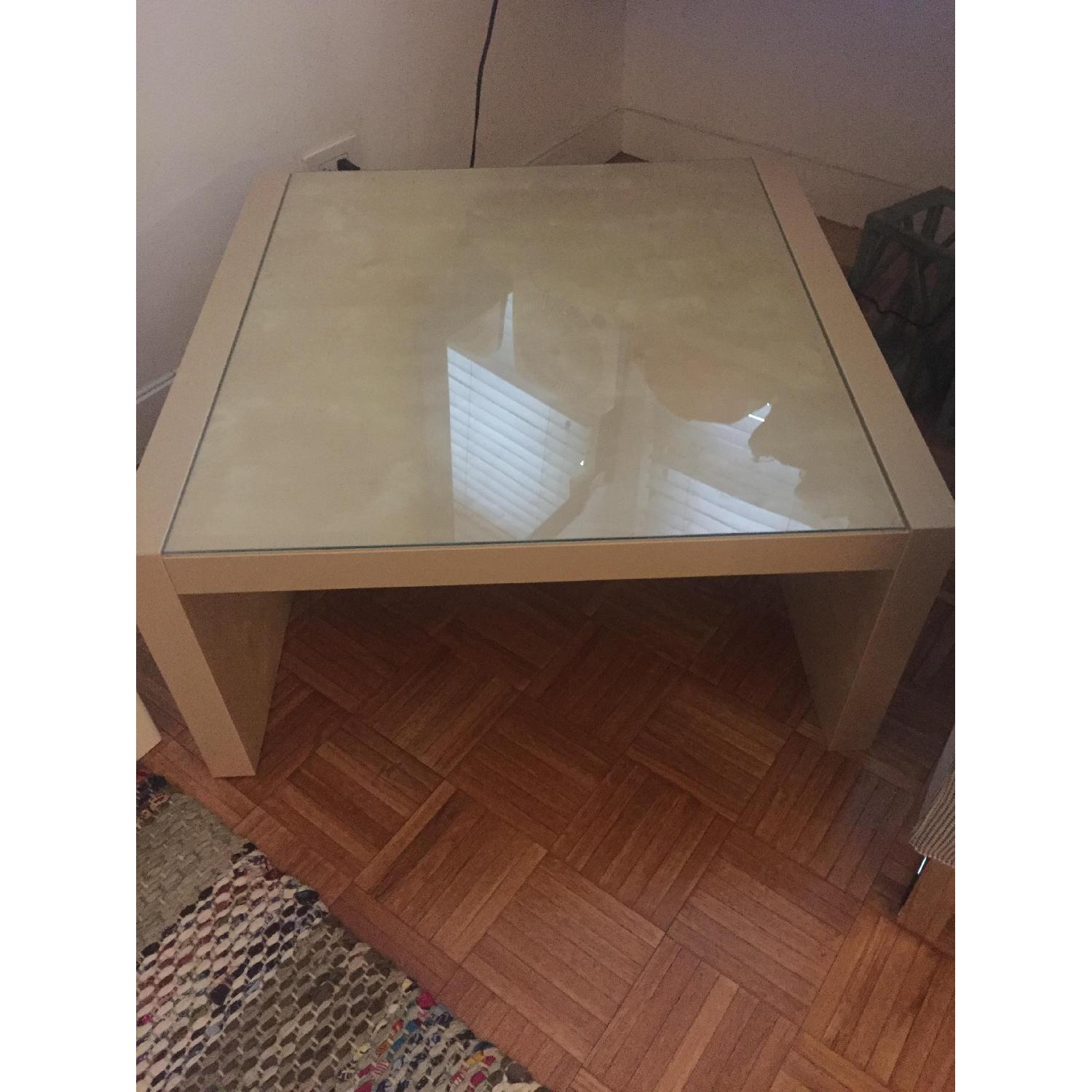 Ikea Pine & Glass Coffee Table - image-3