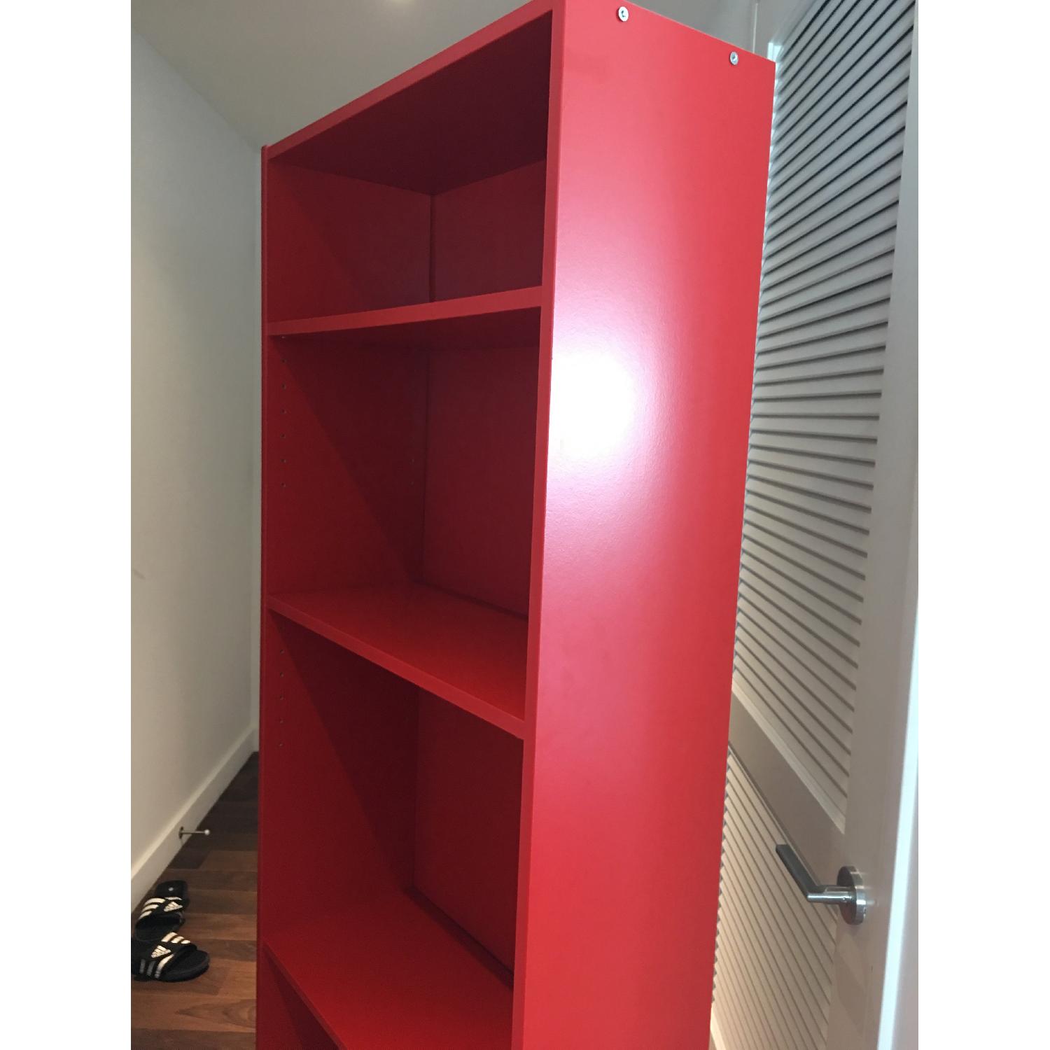 Ikea Red Tall Bookcase - image-5