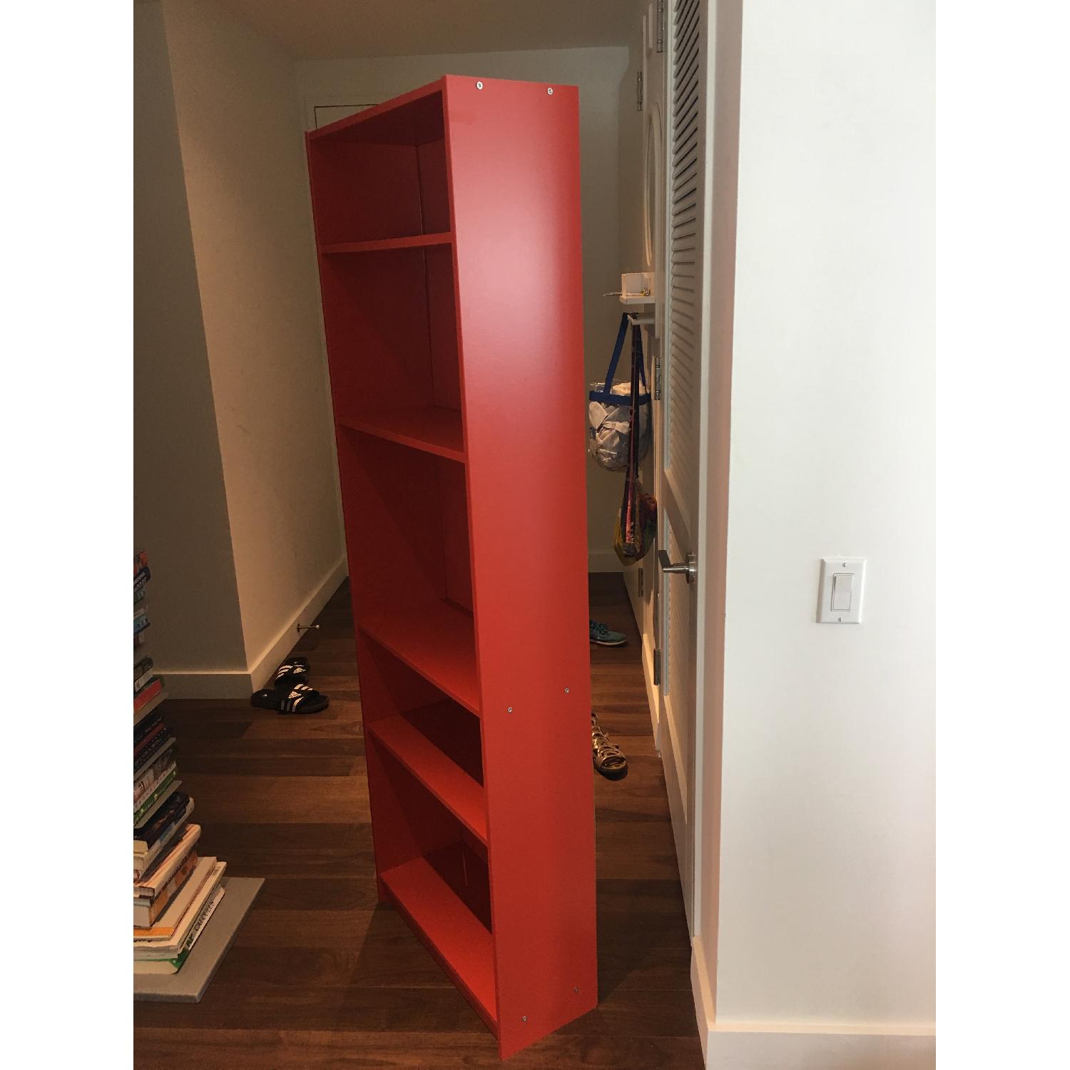 Ikea Red Tall Bookcase - image-6