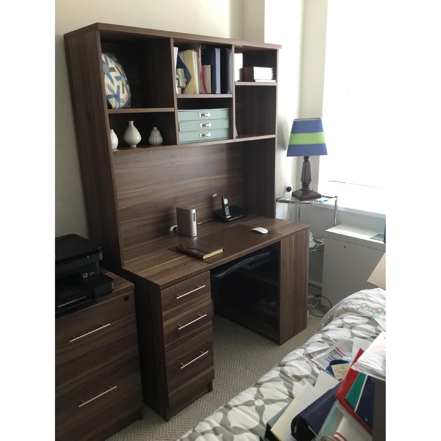 All Modern Ergo Series Computer Desk & Hutch - image-5