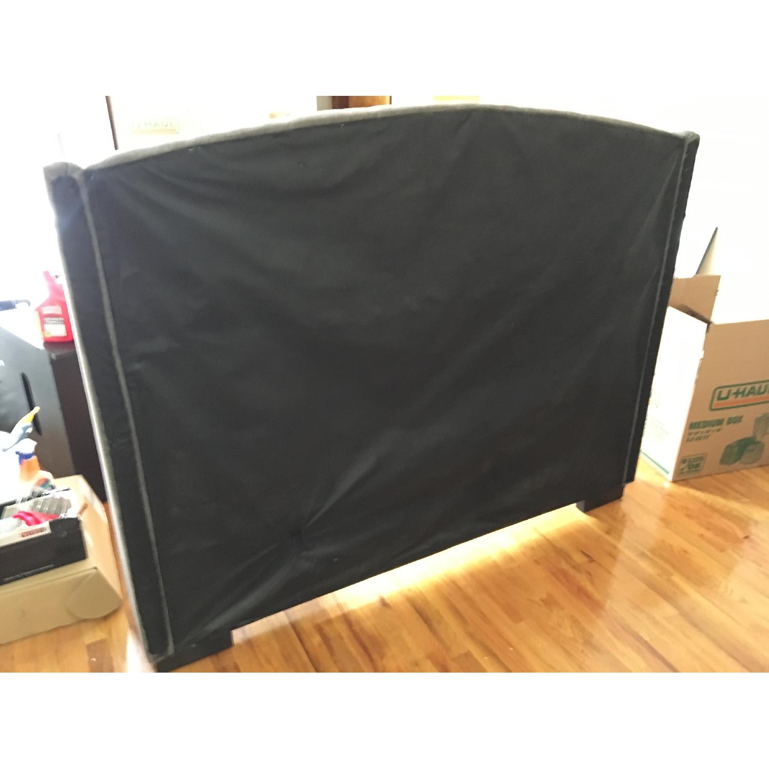 Target  Dark Grey Tufted Full/Queen Headboard - image-1