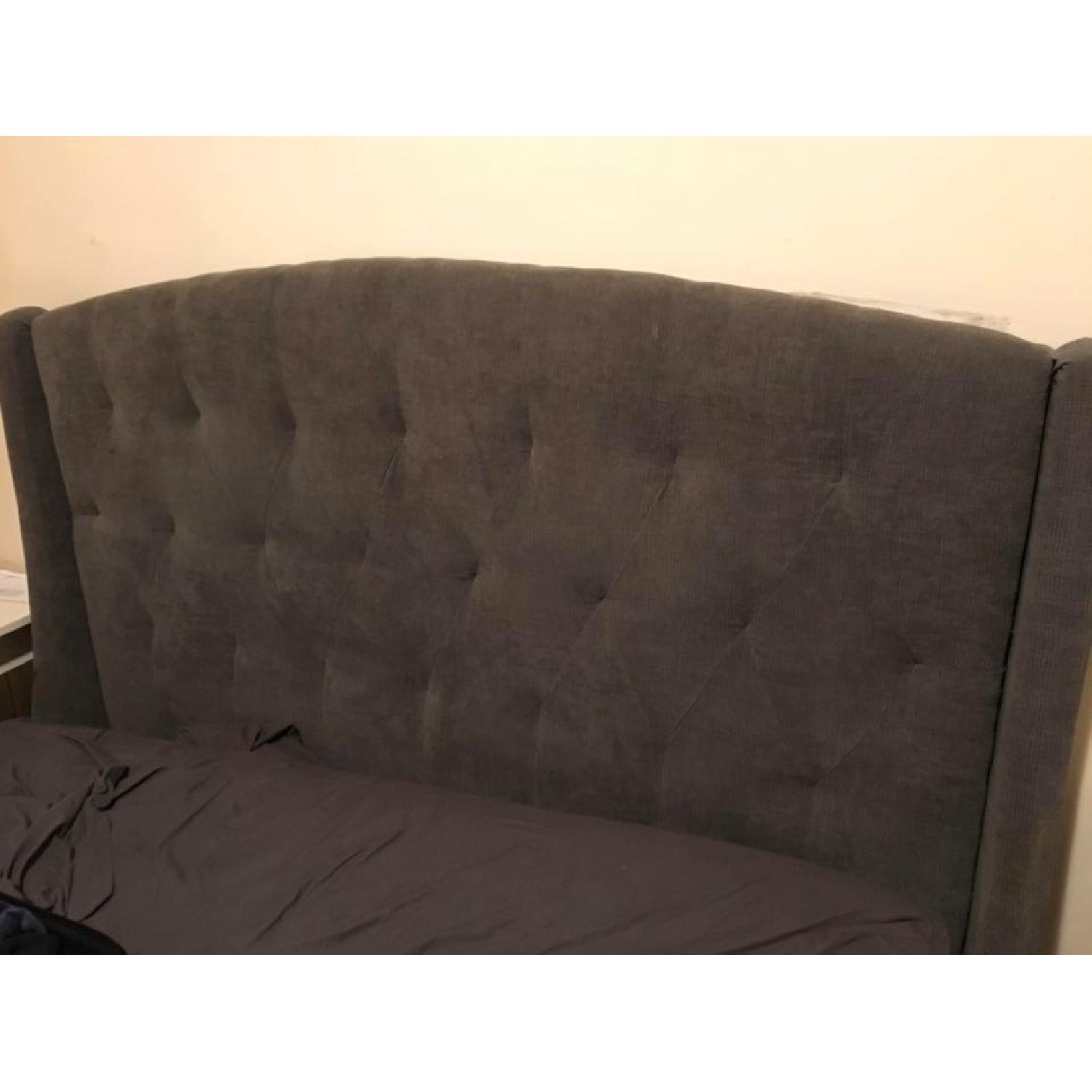 Target  Dark Grey Tufted Full/Queen Headboard - image-5