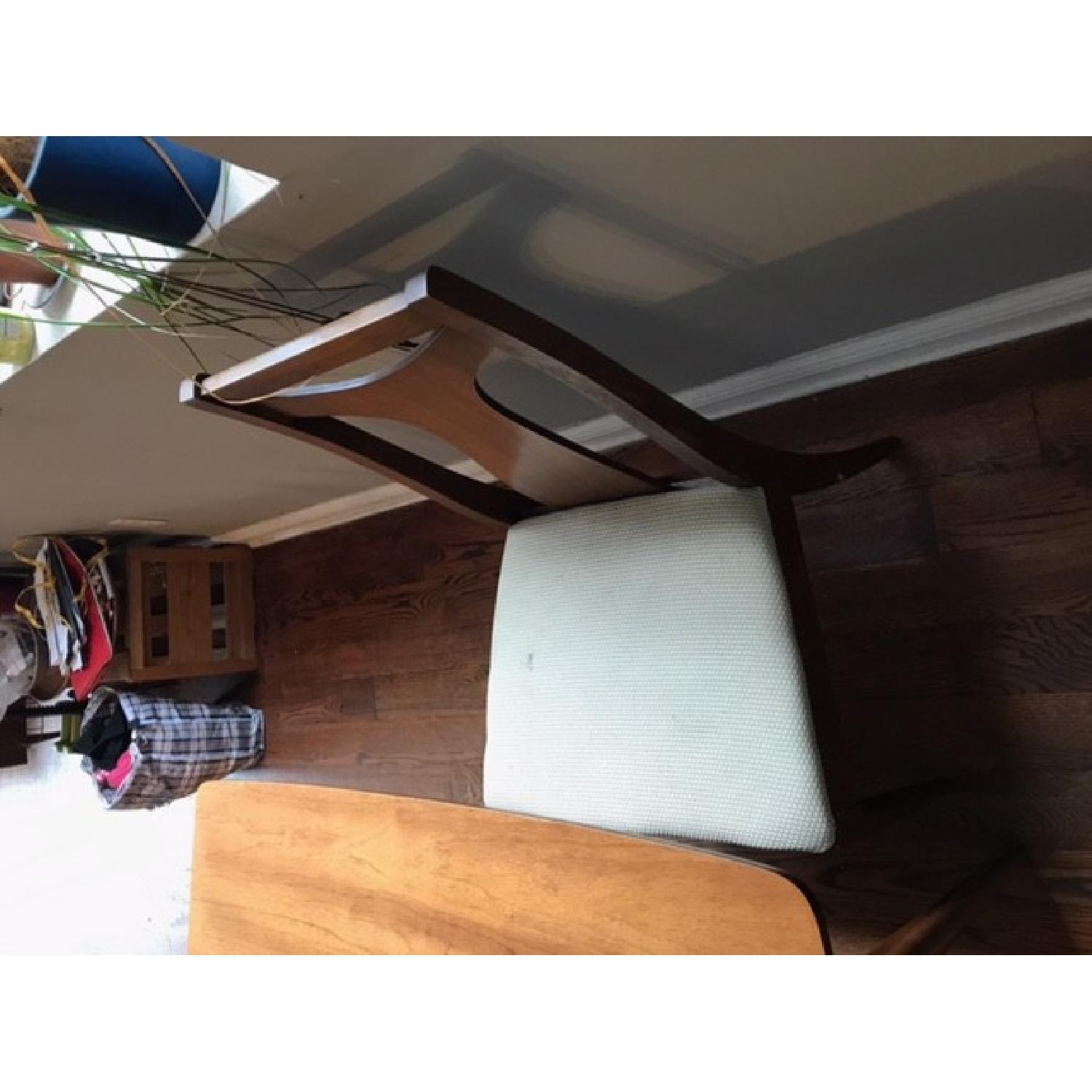 Mid Century Modern Wood Dining Table w/ 6 Chairs - image-3