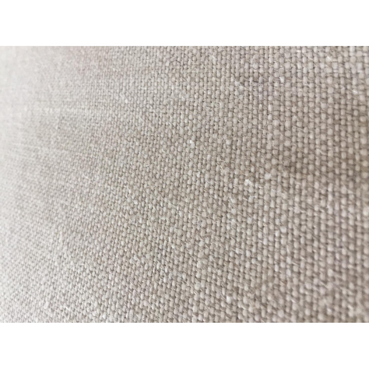 Restoration Hardware Linen Sectional Sofa - image-5