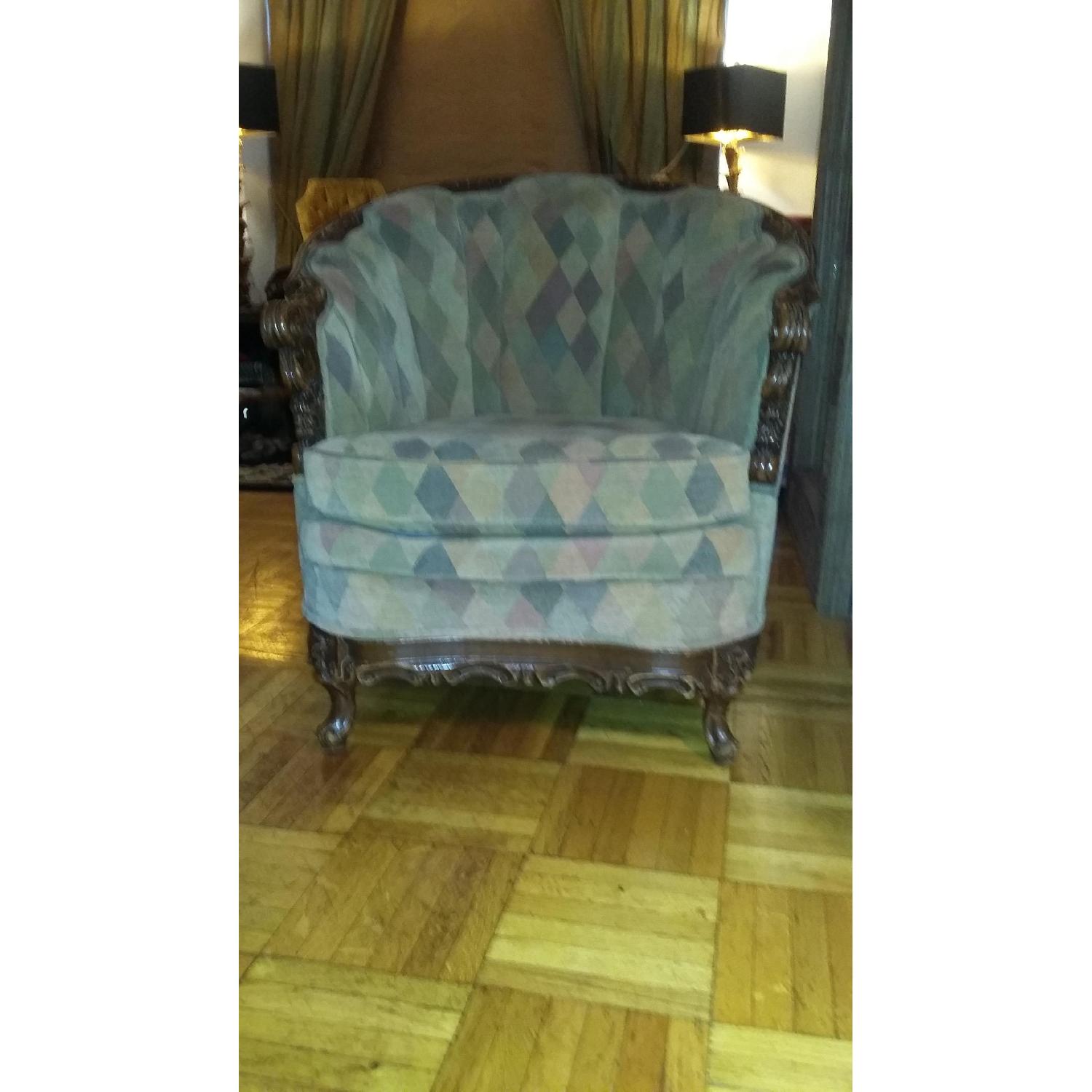Vintage Green Armchair - image-6