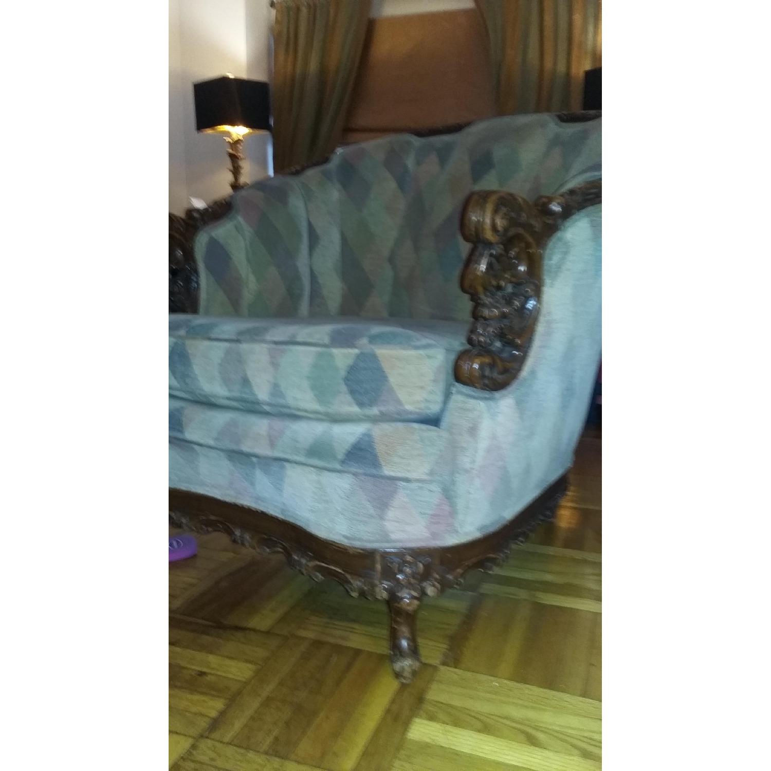 Vintage Green Armchair - image-7