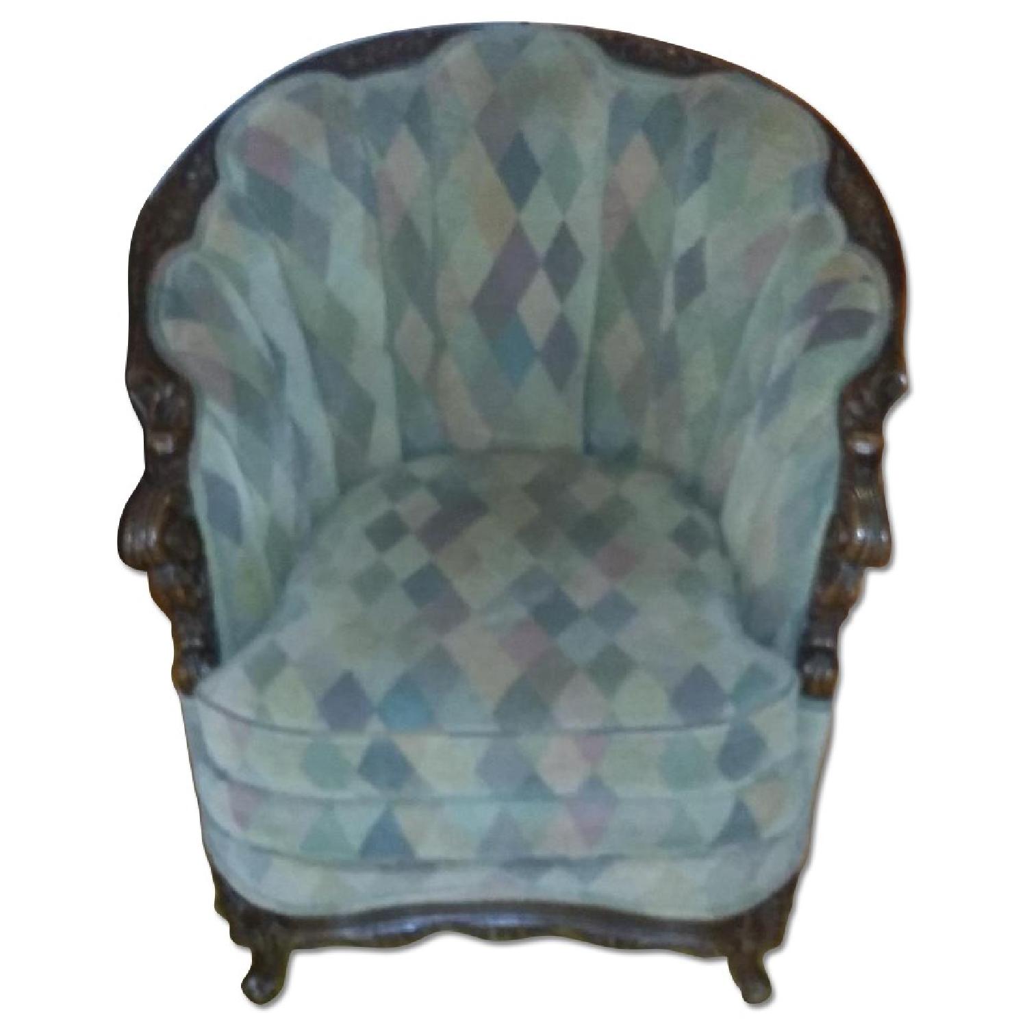 Vintage Green Armchair - image-0