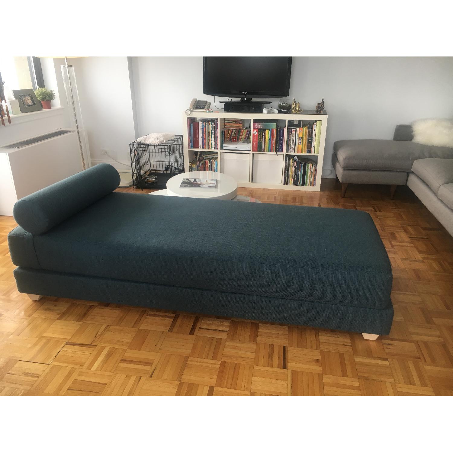 CB2 Lubi Turquoise Daybed - image-2
