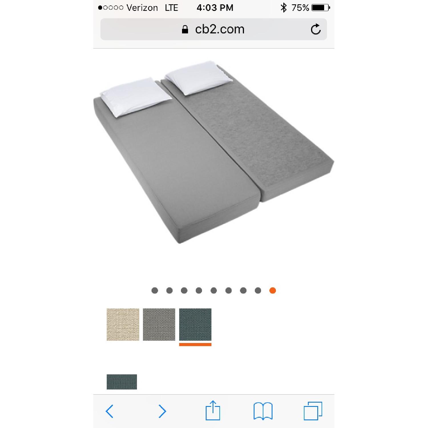 CB2 Lubi Turquoise Daybed - image-4