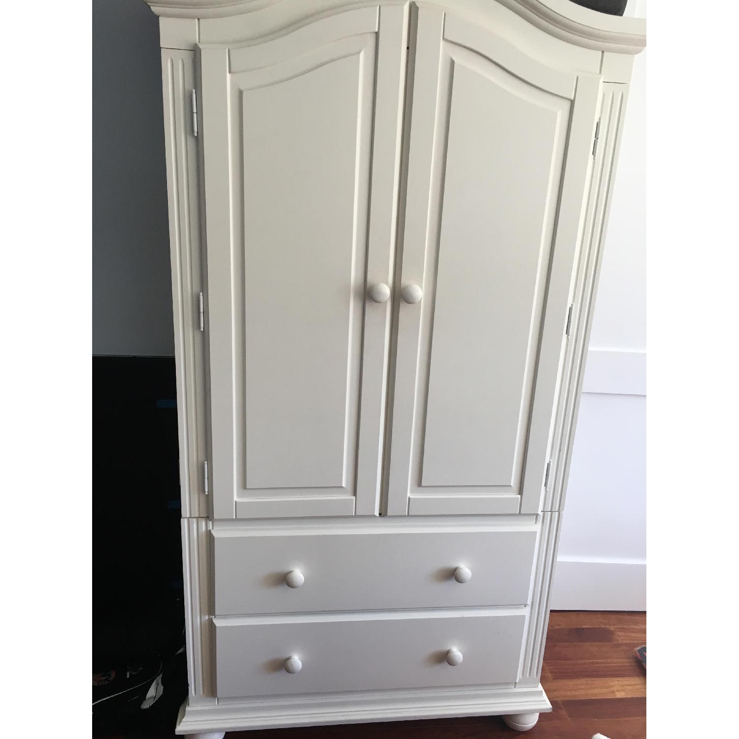 Sorelle Vista Armoire in French White - image-1