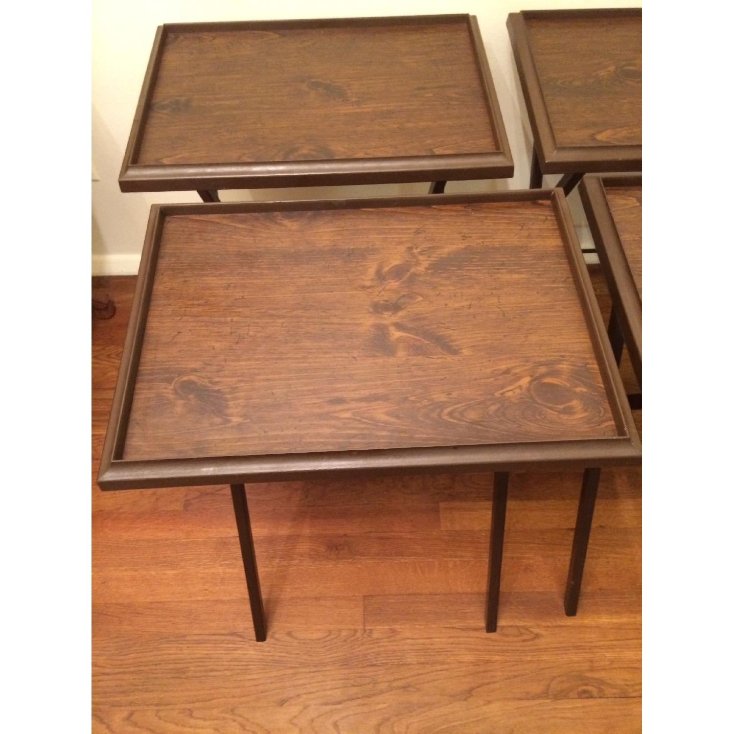 Artex Snack Tables  Set of 4 with Stand - image-3