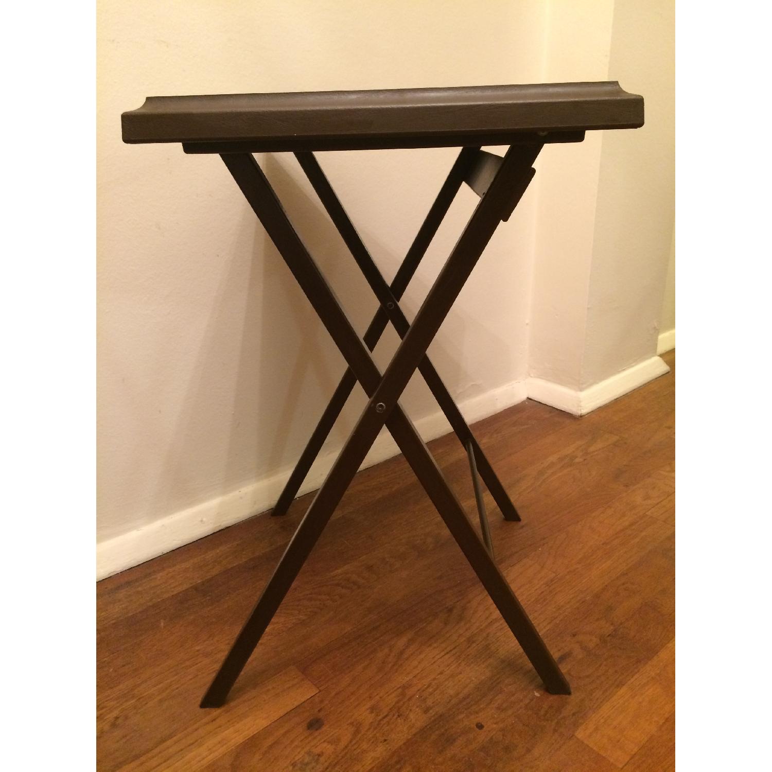 Artex Snack Tables Set of 4 with Stand AptDeco