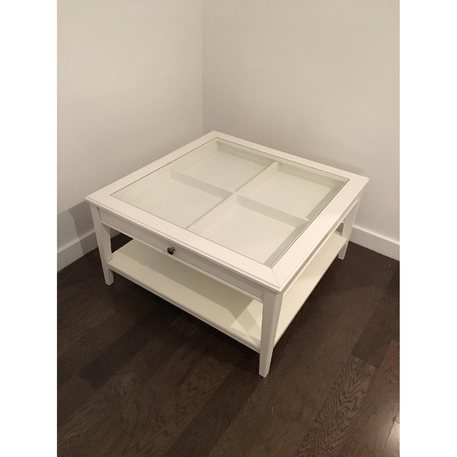 Ikea Coffee Table w/ Pullout Drawer - image-3