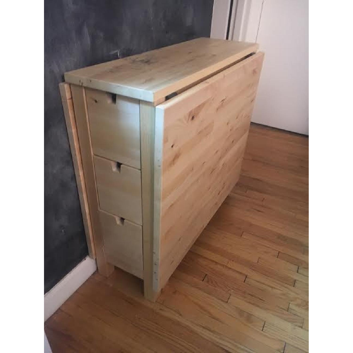 Ikea Norgten Gateleg Dining Table - image-3