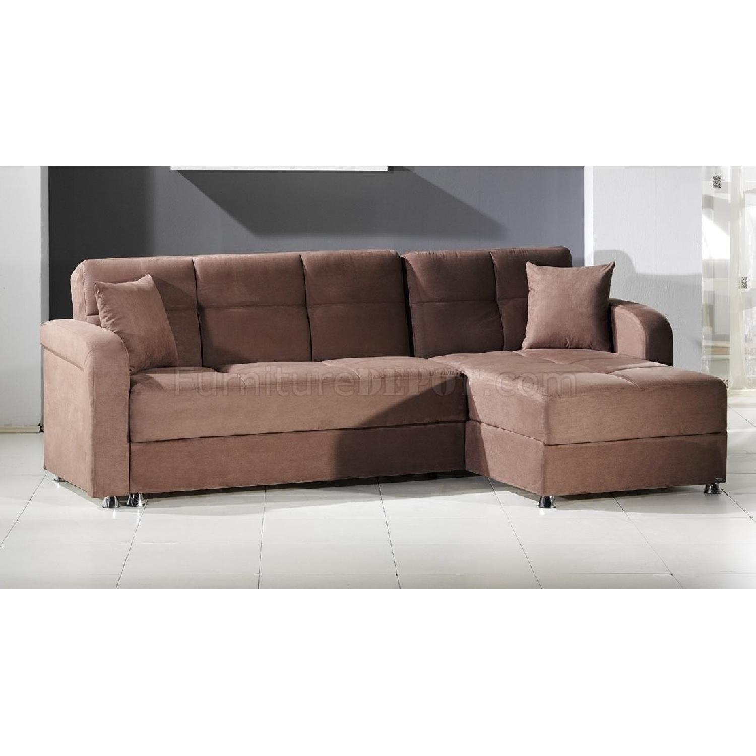 Futonland Vision Rainbow Truffle Sectional Sofa - image-5