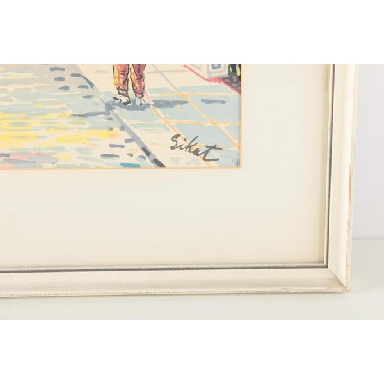 Antique Offset Lithograph of Street Scenes - image-1