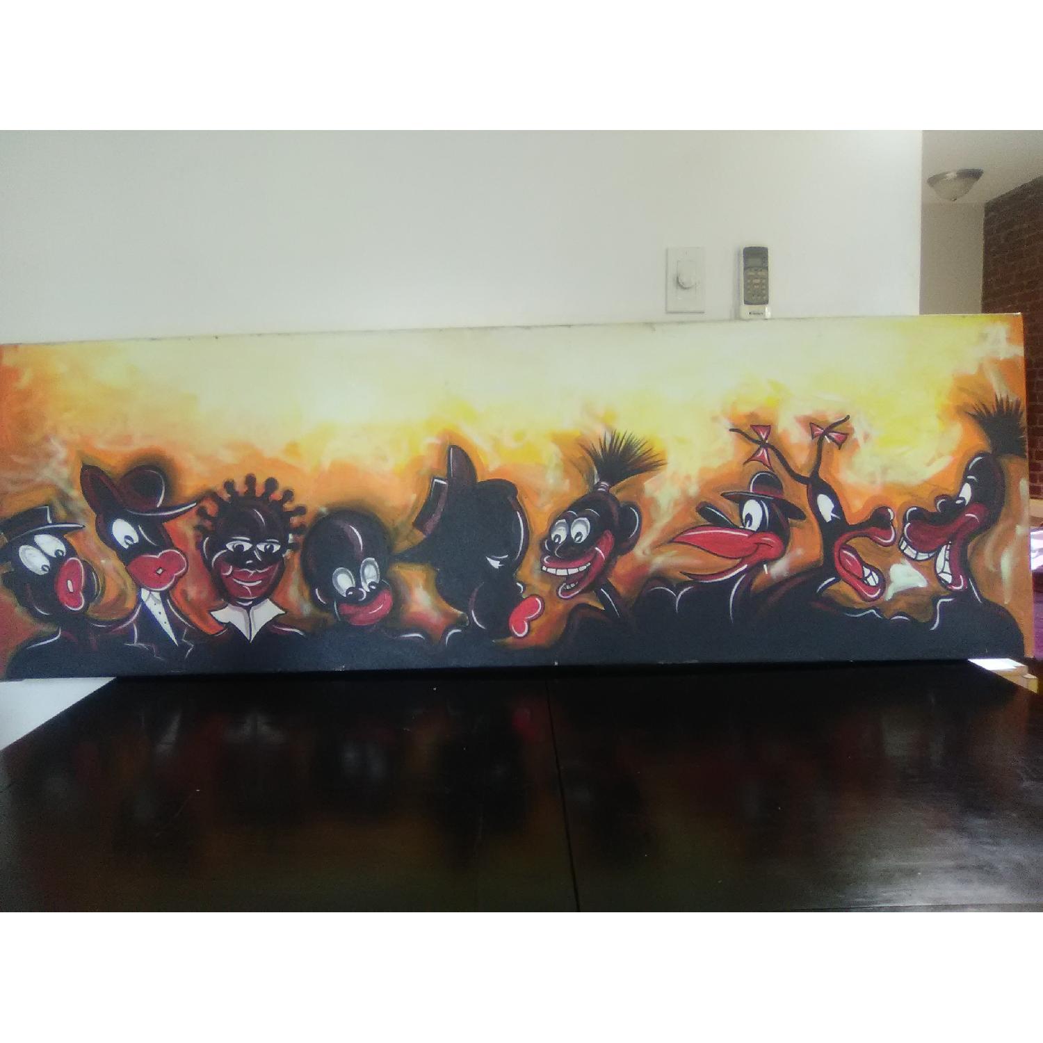 Hulbert Waldroup Painted Oil on Canvas - Cartoon - image-4