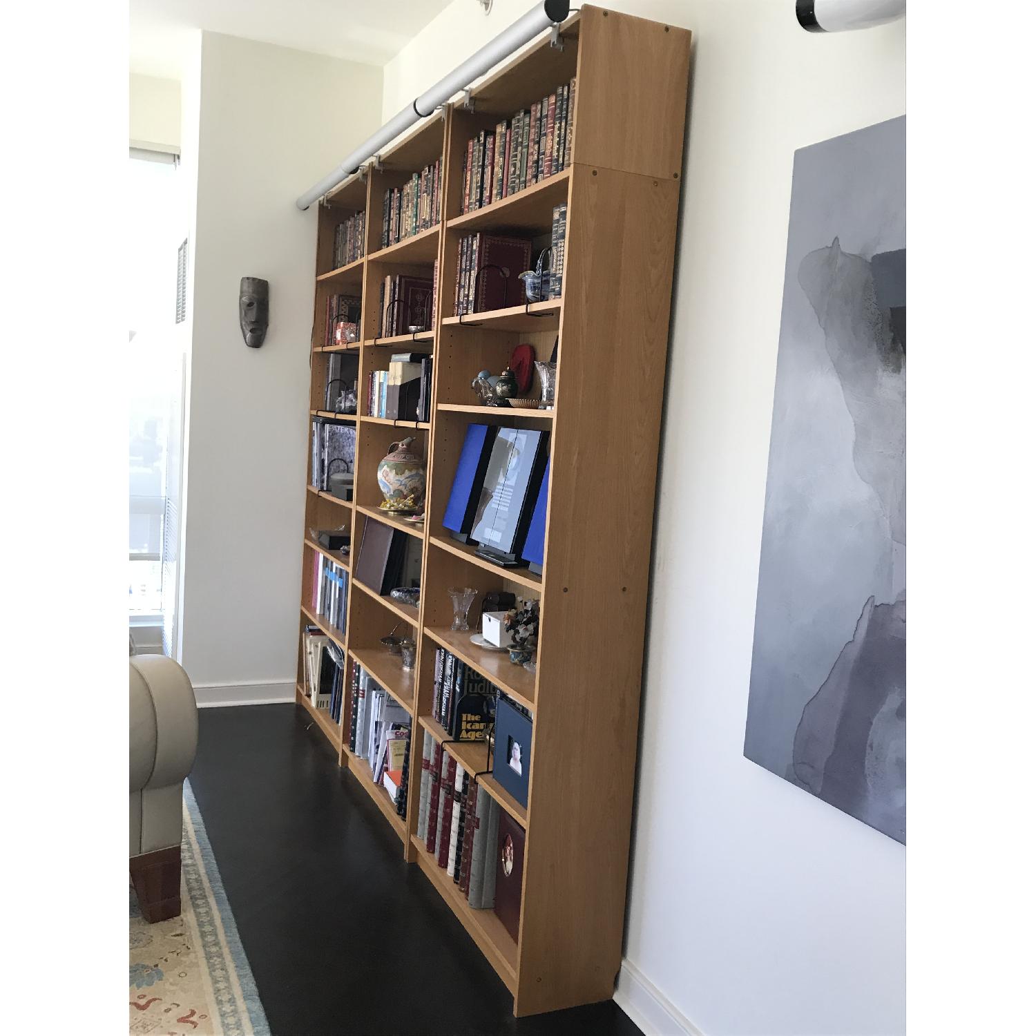 Ikea Bookcases w/ 7 Adjustable Shelves - image-3