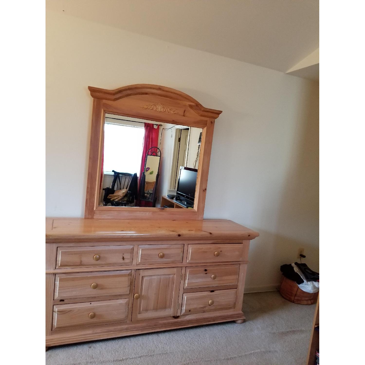 Broyhill Furniture Wood Dresser w/ Mirror - image-4