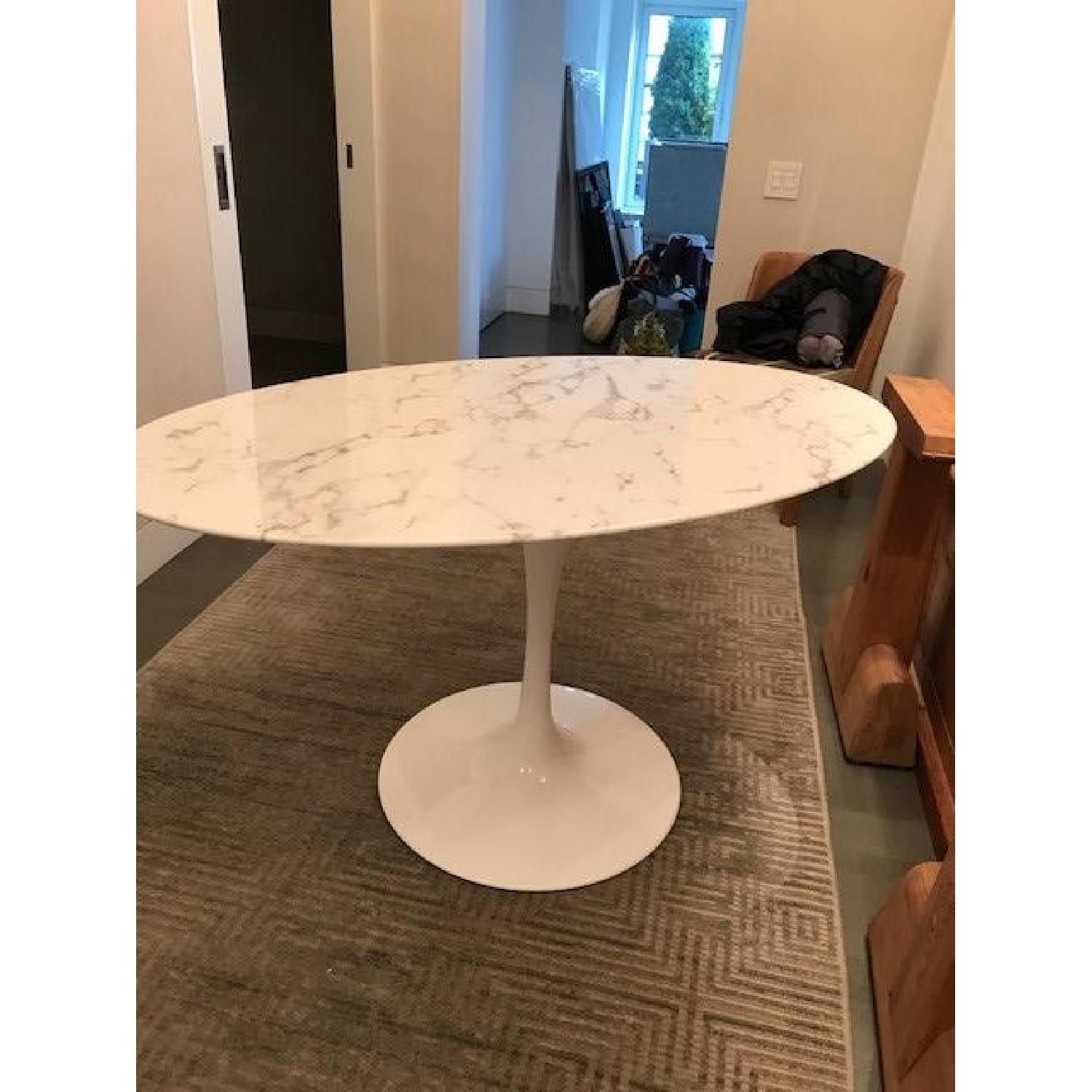 NJModern Reproduction Saarinen Knoll Oval Tulip Dining Table - image-1