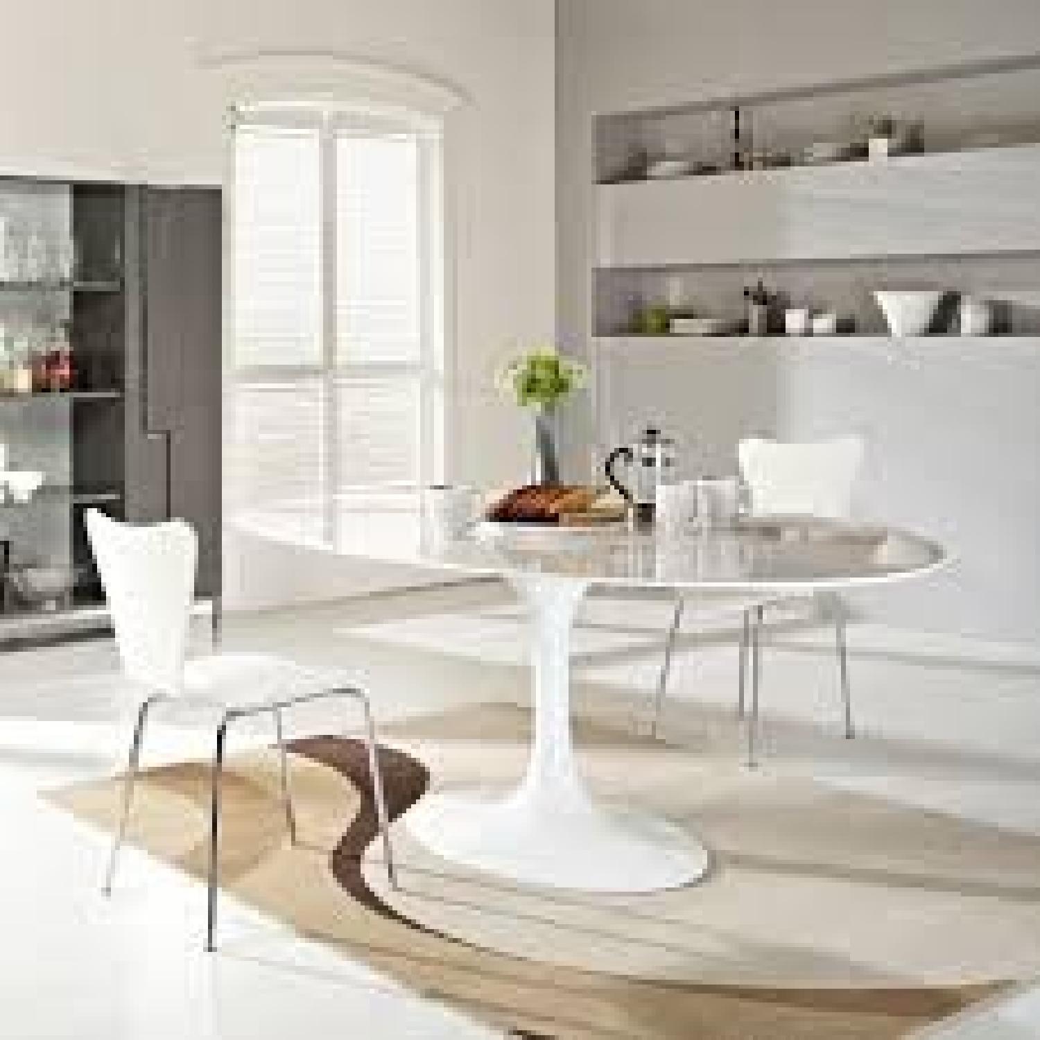NJModern Reproduction Saarinen Knoll Oval Tulip Dining Table - image-3